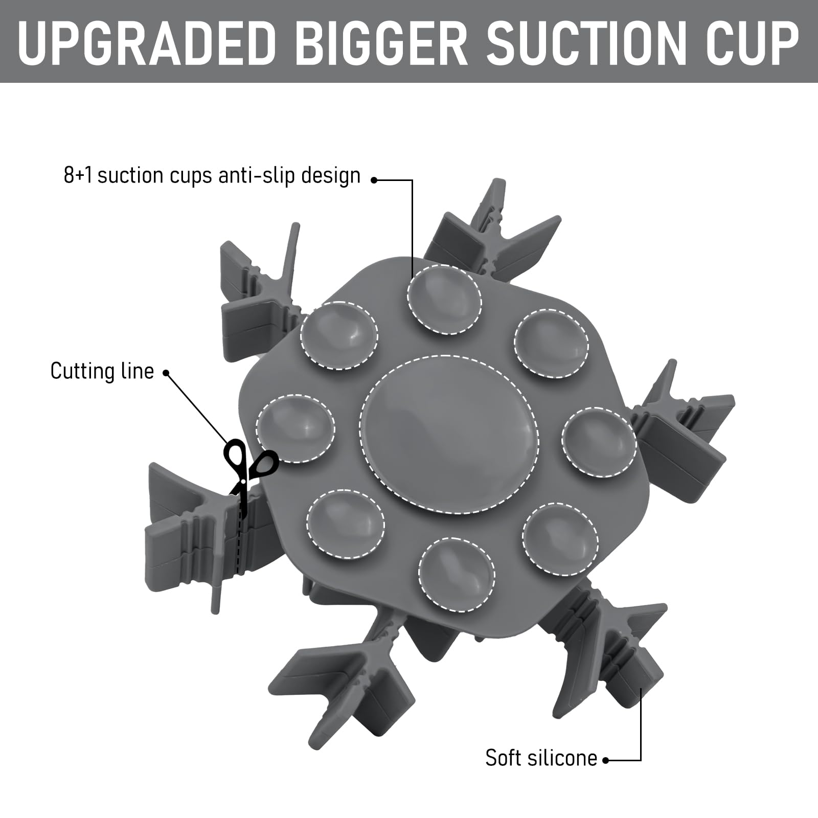 Slow Feeder Insert Cat Dog Bowl 4.7-7 Inch Non-Slip Anti-Chocking Cuttable Snowflake Design Slow Down Eating Feeding Pad With 9