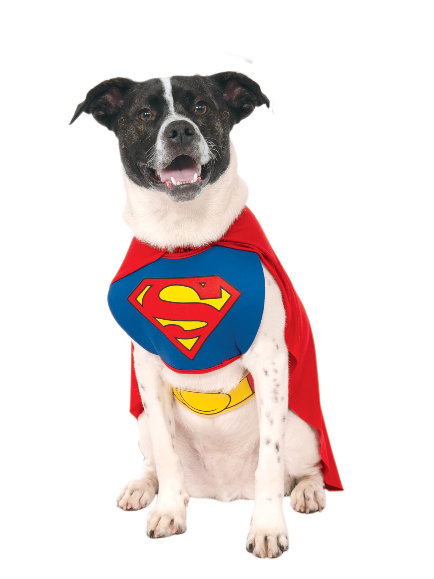 DC Comics Superheroes: Superman Pet Costume for For Dogs or Cats by Rubies, Small