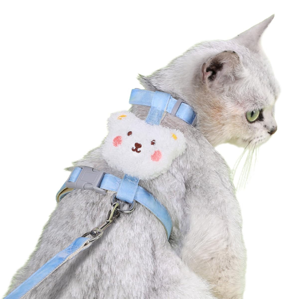 Wellyuk Cat Harness And Leash Set For Outdoor Travel Walking Escape Proof Soft Safe Lightweight Adjustable Kitten Puppy Small St