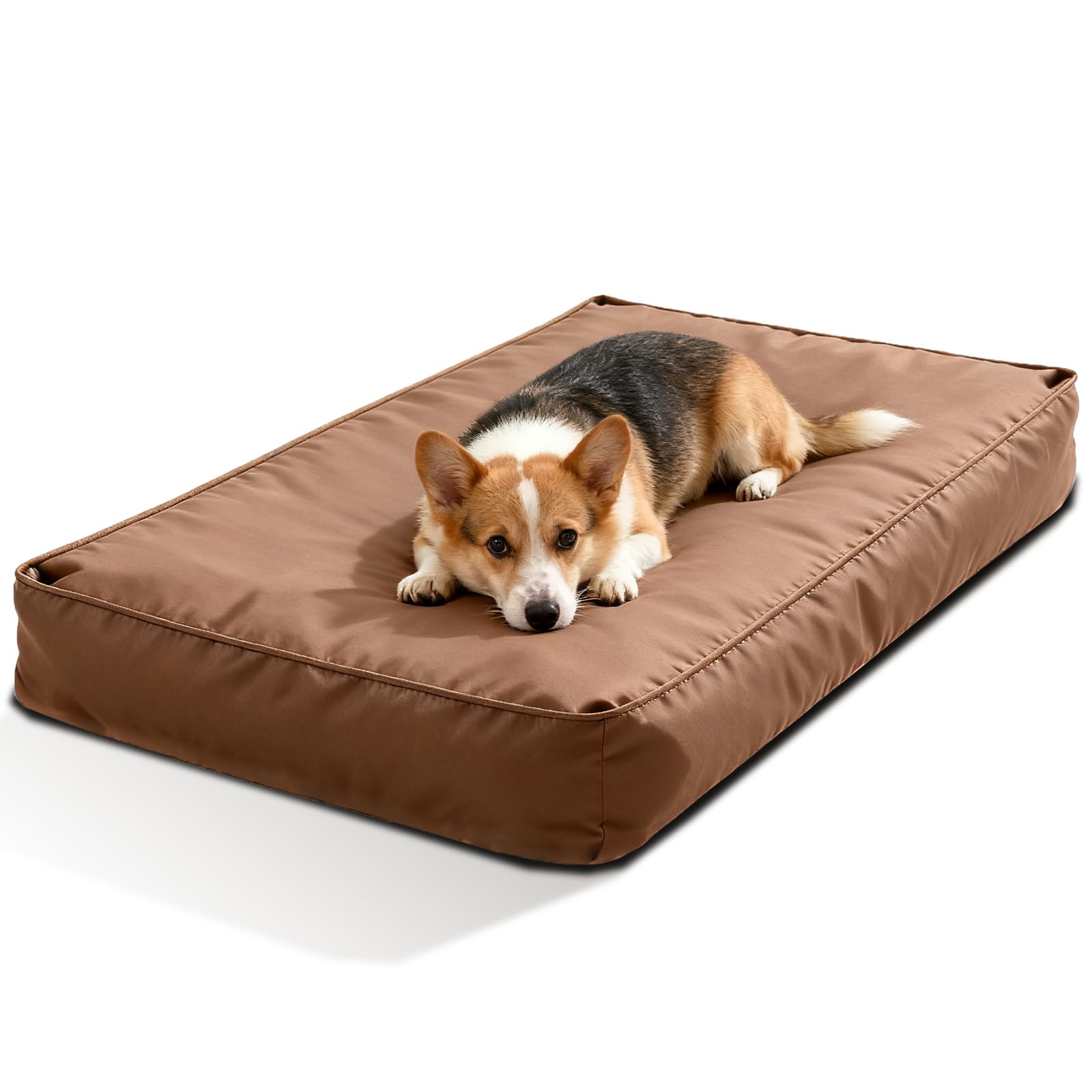 Dalema Dog Bed Cover,Waterproof Tough Plastic Diy Pet Bed Cover,Non Stick Hair Easy To Clean Rectangular Fillable Dog Bed Covers