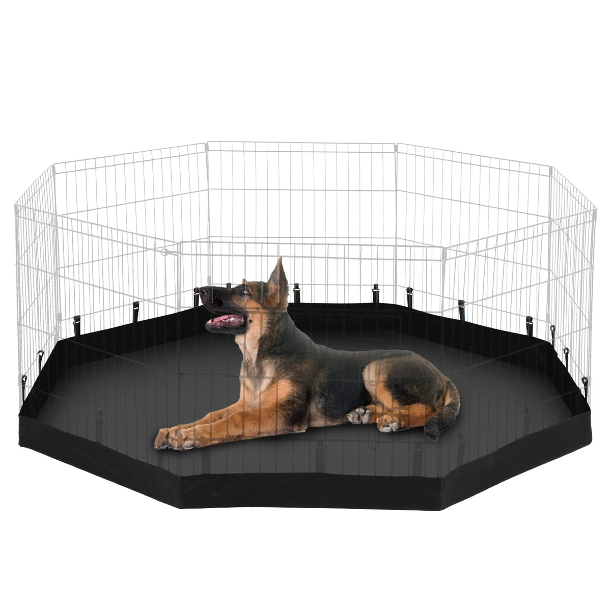 Pjyucien Dog Playpen Bottom Pad, Fits 8 Panels 24 Inch Width Plastic/Metal Pet Pen (Note: Only Pen Bottom Pad, Playpen Not Inclu