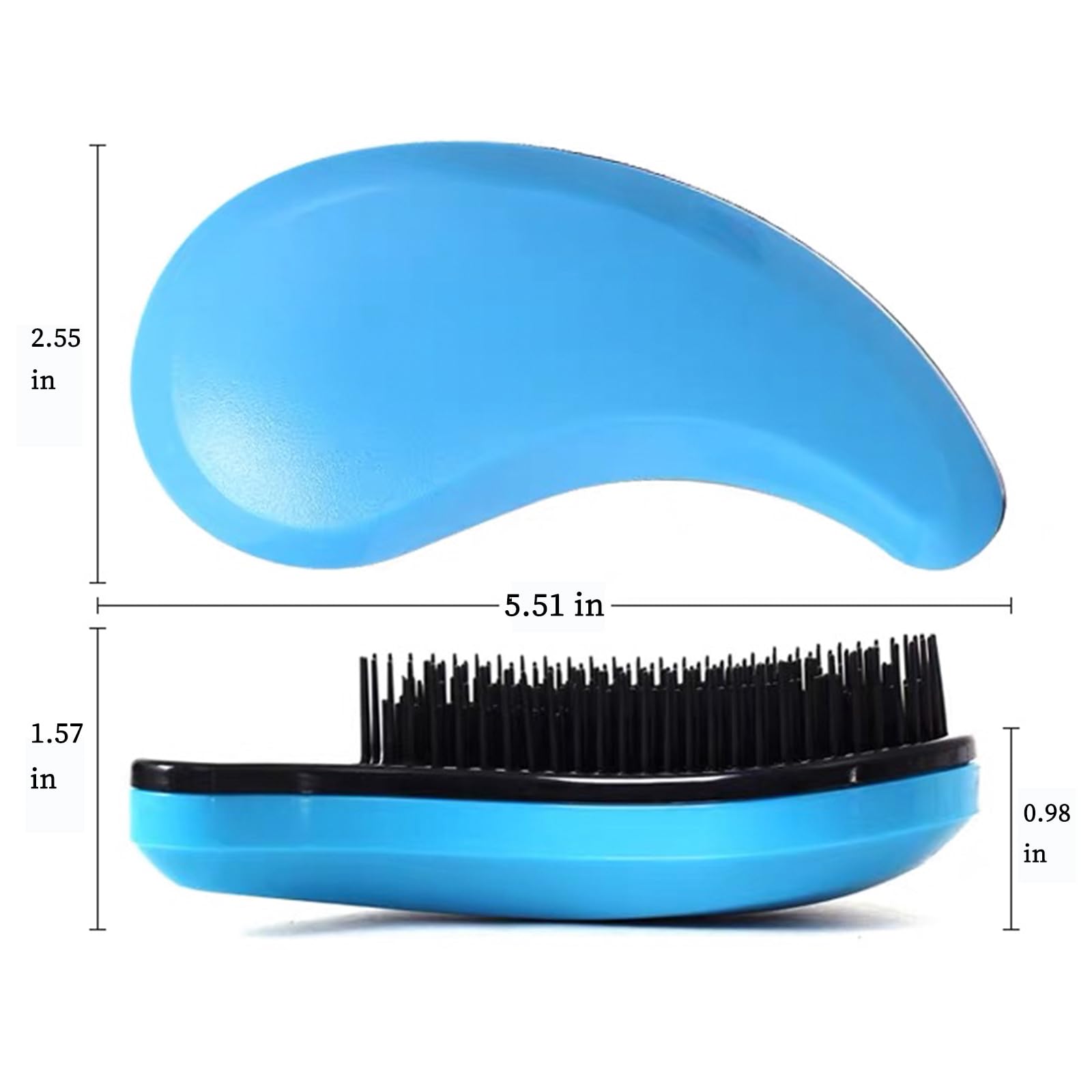 MAEELOU Small Dog Brush- Grooming Tool for Teddy, Yorkies, Maltese, Shih Tzu, Chihuahua - Puppy Hair Brush (Blue)