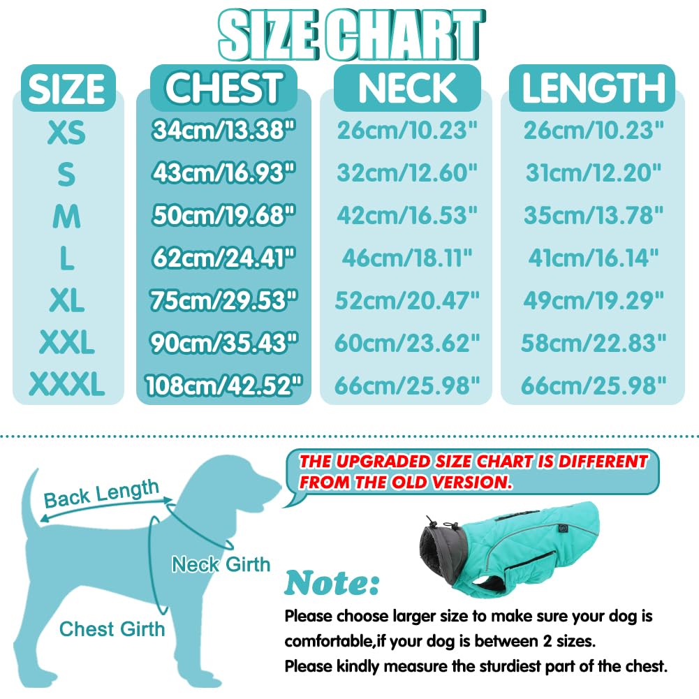 Emust Dog Coats Winter, Thick Dog Clothes For Medium Dogs Boy, Coats For Dogs Winter With Harness Hole, Dog Coats For Cold Weath