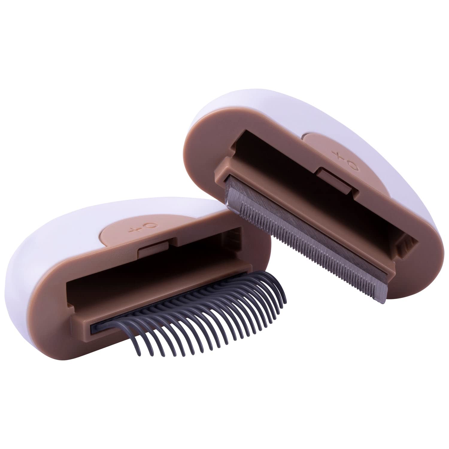 Pet Life ® 'Lynx' 2-In-1 Travel Connecting Grooming Pet Comb And Deshedder