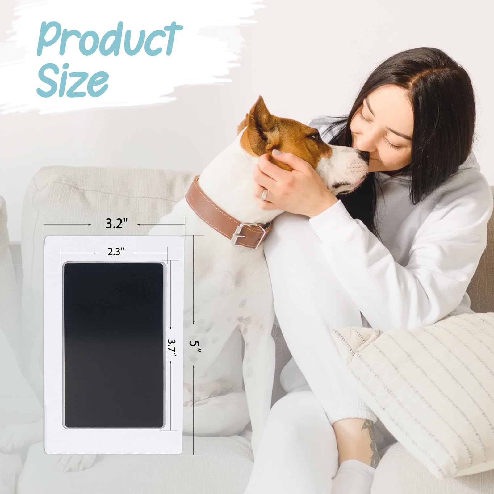 Tubuui Paw Print Kit For Dogs Cats,Inkless Dog Paw Print Kit, Dog Nose Print Kit,Clean Touch Baby Hand And Footprint Kit,No Mess