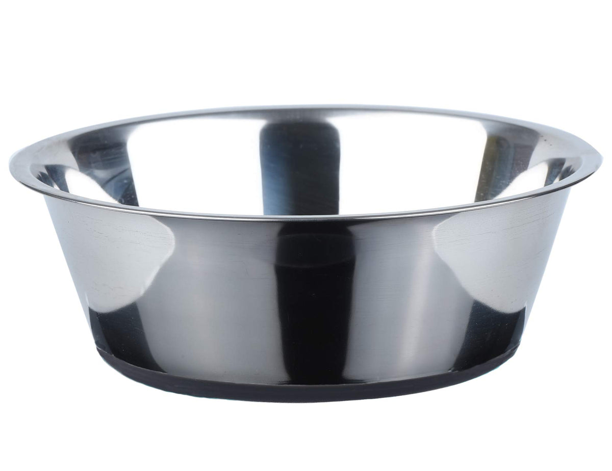 Peggy11 Deep Stainless Steel Anti-Slip Dog Bowls, Single Pack, 8 Cups