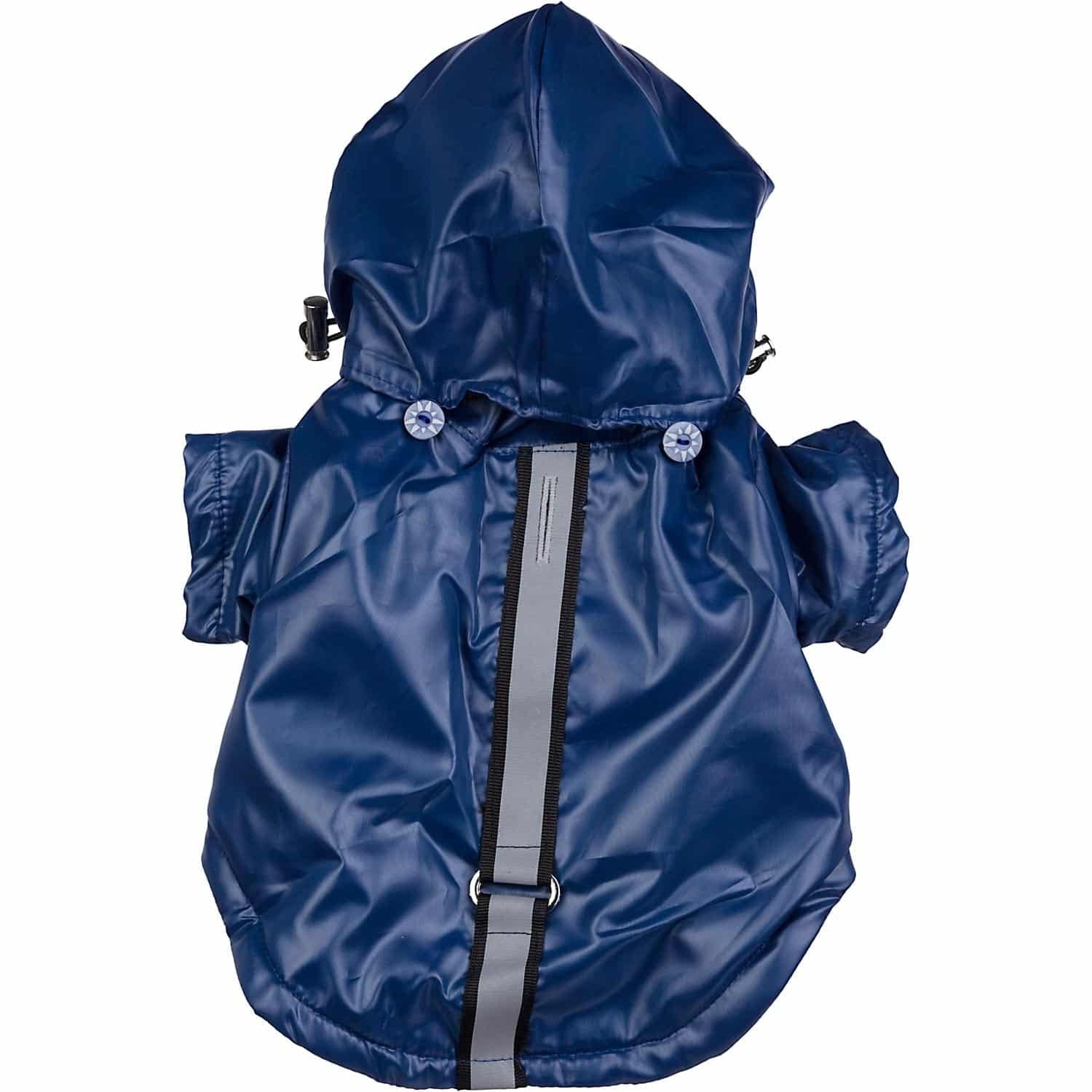 Pet Life Reflecta-Sport Rain Jacket, Dark Blue, Medium
