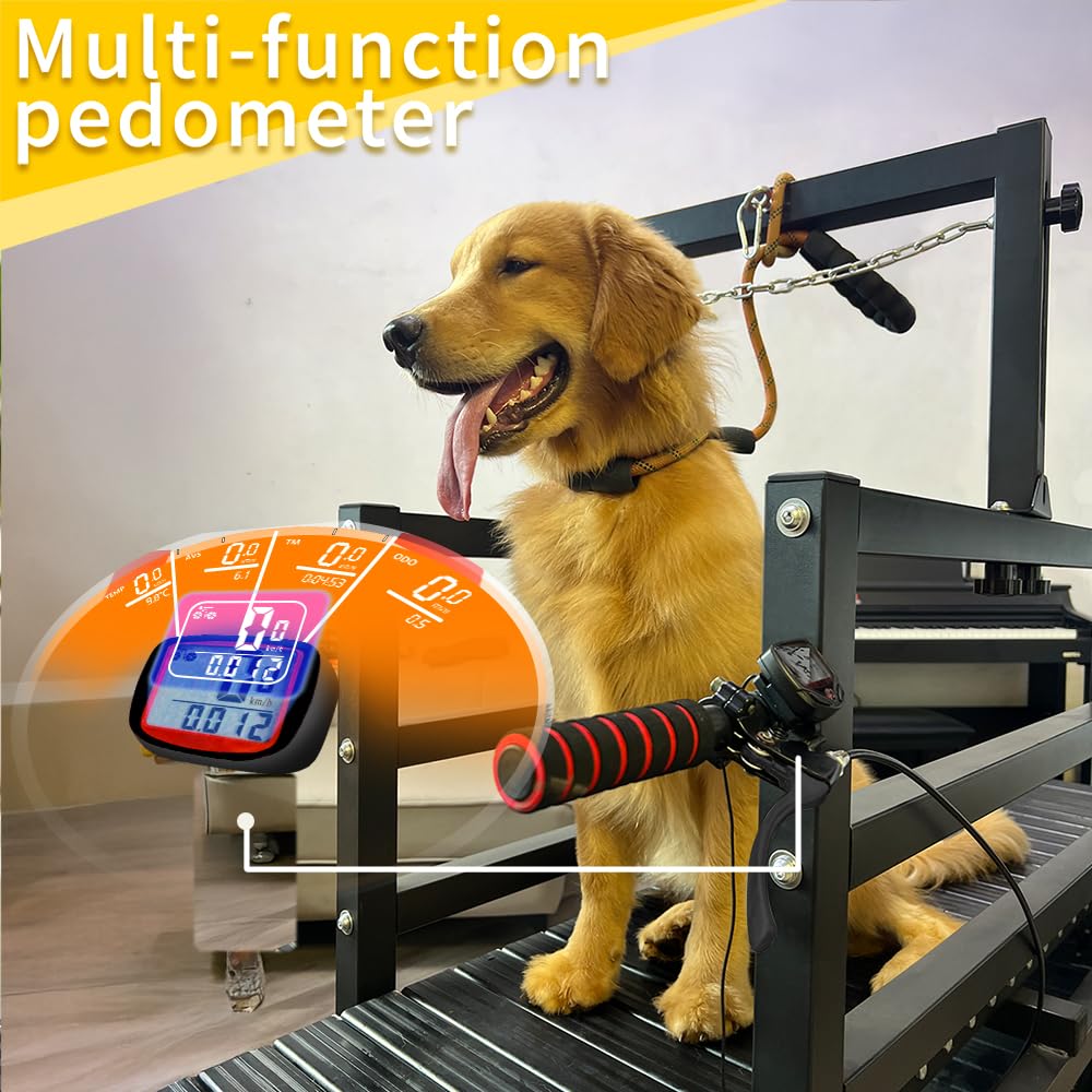 Dog Treadmill With Disc Brake, Resistance Adjustment & Paw-Friendly Pe Slatmill - Heavy Duty Dog Treadmill For Large & Medium Do