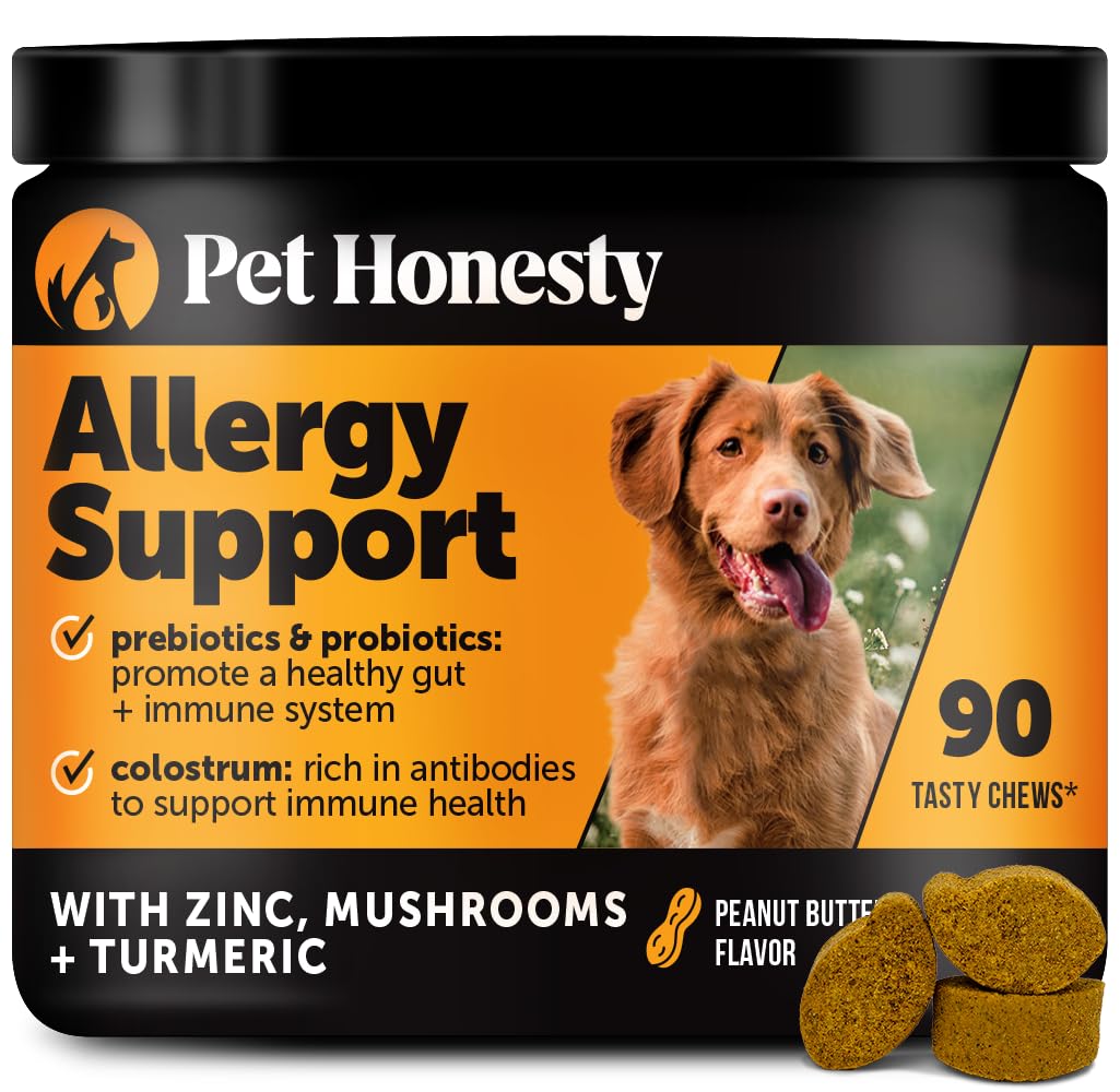 Dog Allergy Itch Relief - Advanced Itch Supplement with Probiotics for Dogs - Immune Support & Skin Relief for Seasonal Allergie