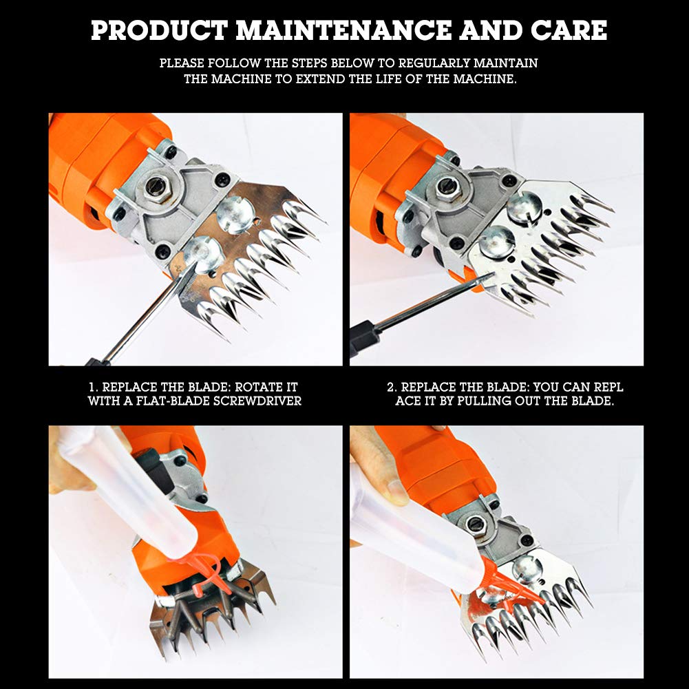 Sheep Shears Blades, Stainless Steel Sheep Clippers Blade Replacement Shearing Combs And Cutters For Goats Clipper(13 Tooth Stra