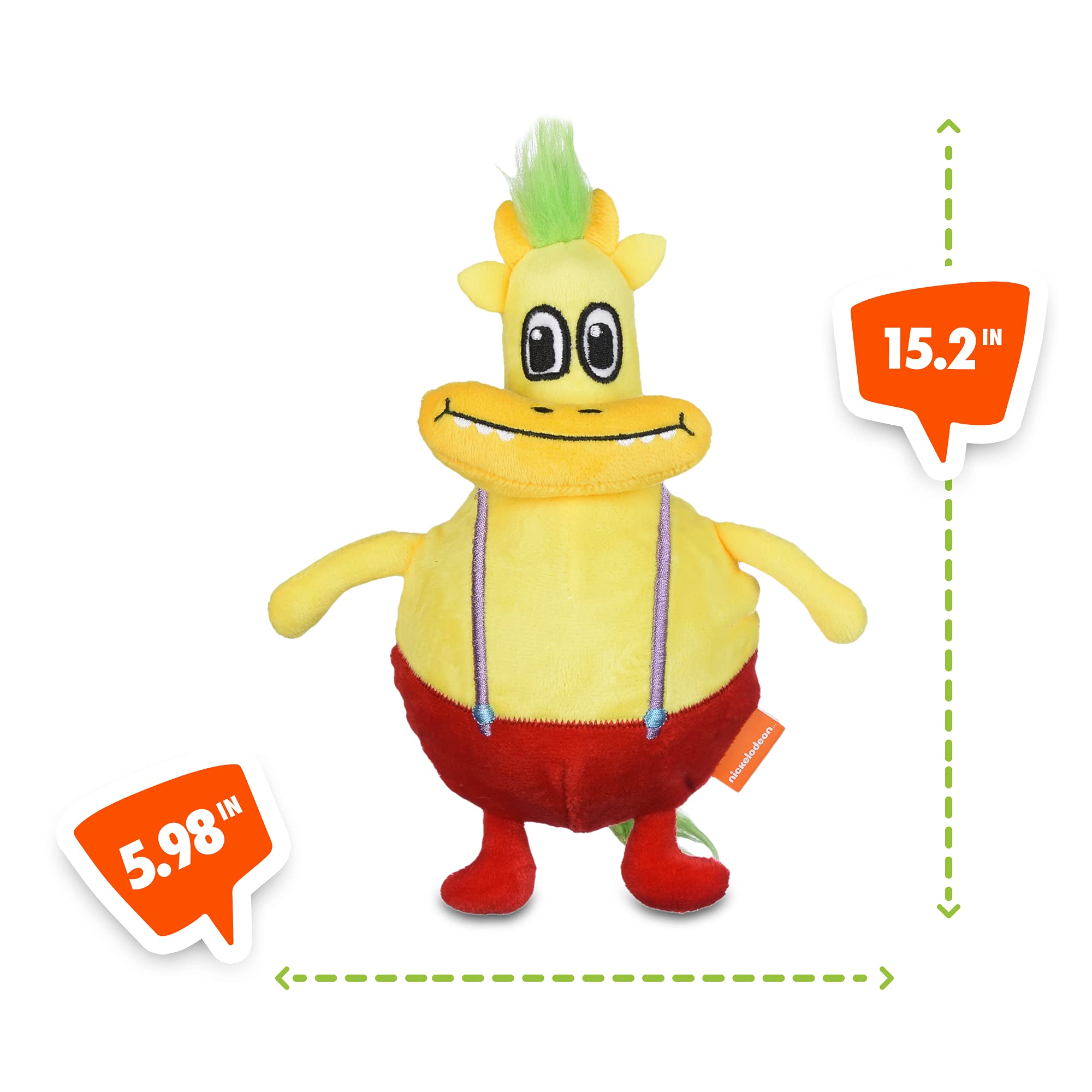 Nickelodeon For Pets Spongebob Squarepants Plankton Figure Plush Dog Toy - 6 Inch Small Dog Toy For Spongebob Fans - Plankton Sq
