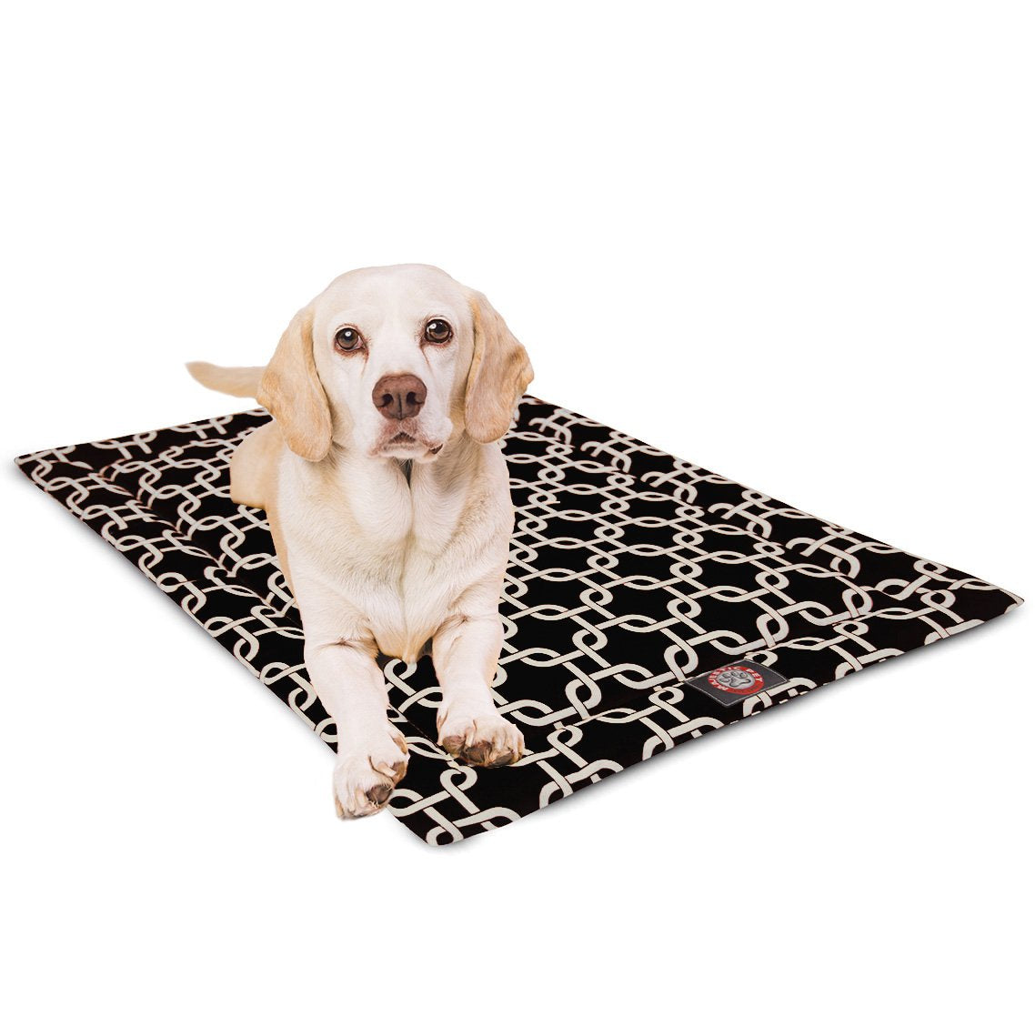 30' Links Black Crate Dog Bed Mat By Majestic Pet Products