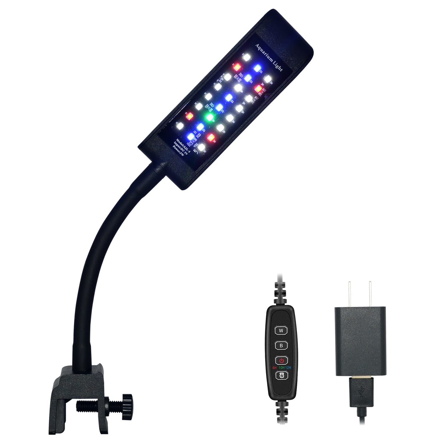 Varmhus Aquarium Led Light,Fish Tank Light, Plant Light (4.8W, Black)