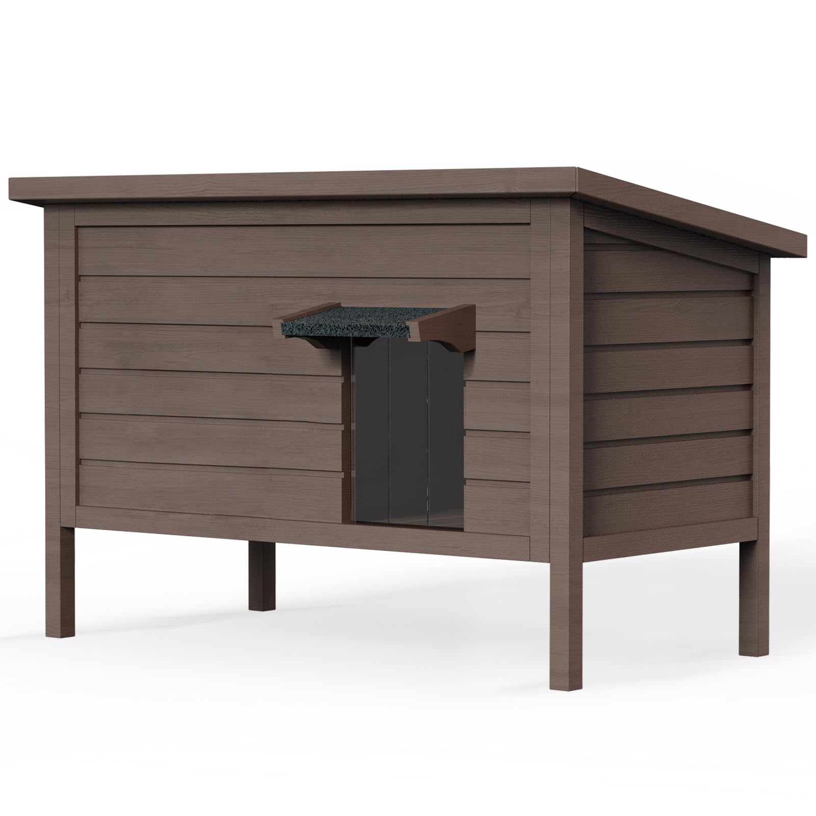 Rehitk Outdoor Cat House For Winter Feral Cat House Waterproof All-Round Foam Insulated And Thermostatic Large Outdoor Cat Shelt