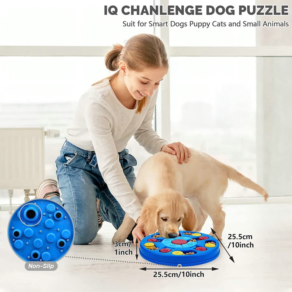 Yoboeew Dog Puzzle Toys Interactive Toy For Puppy Iq Stimulation &Treat Training Games Treat Dispenser For Smart Dogs, Puppy &Ca