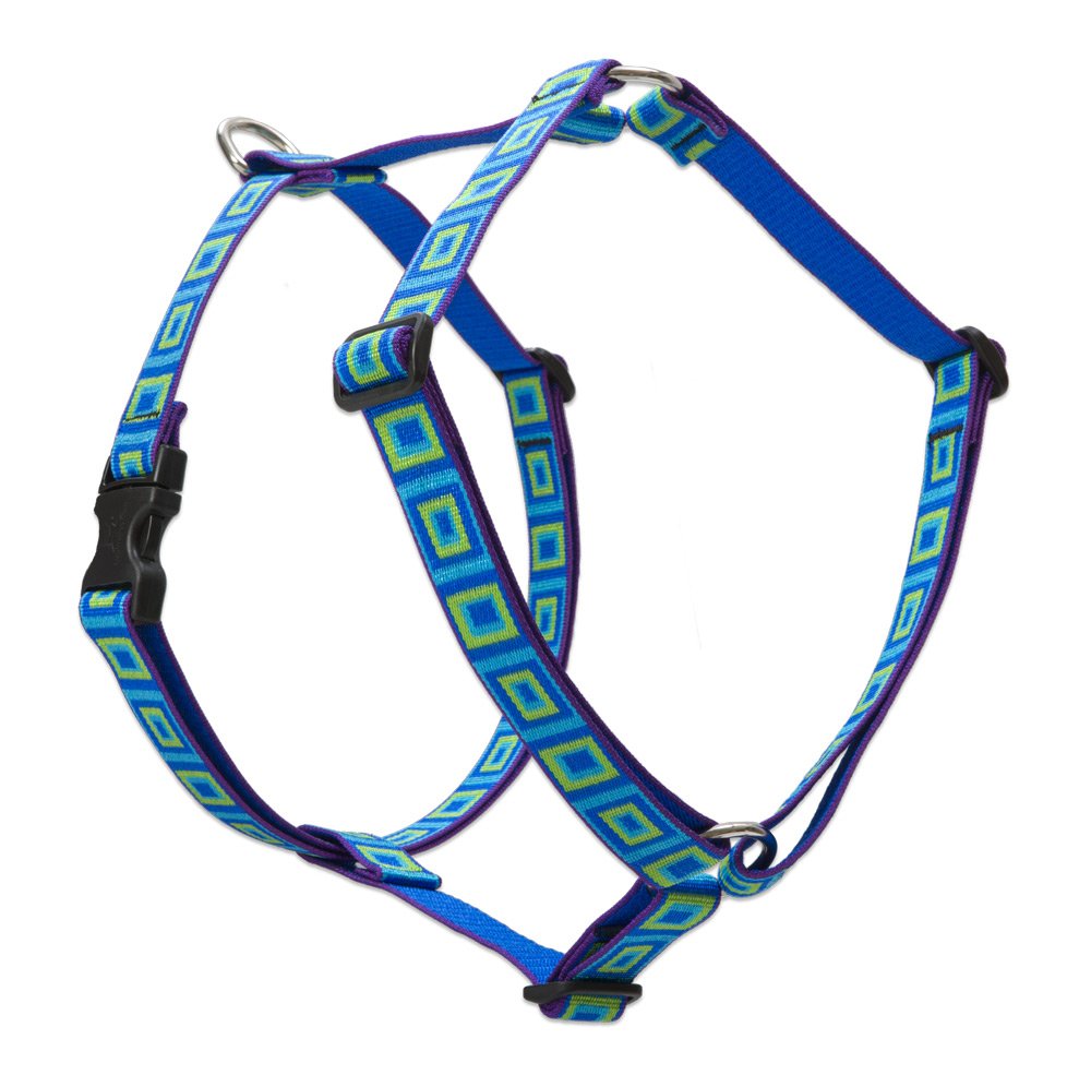 Lupinepet Originals 1' Sea Glass 20-32' Adjustable Roman Dog Harness For Medium Dogs