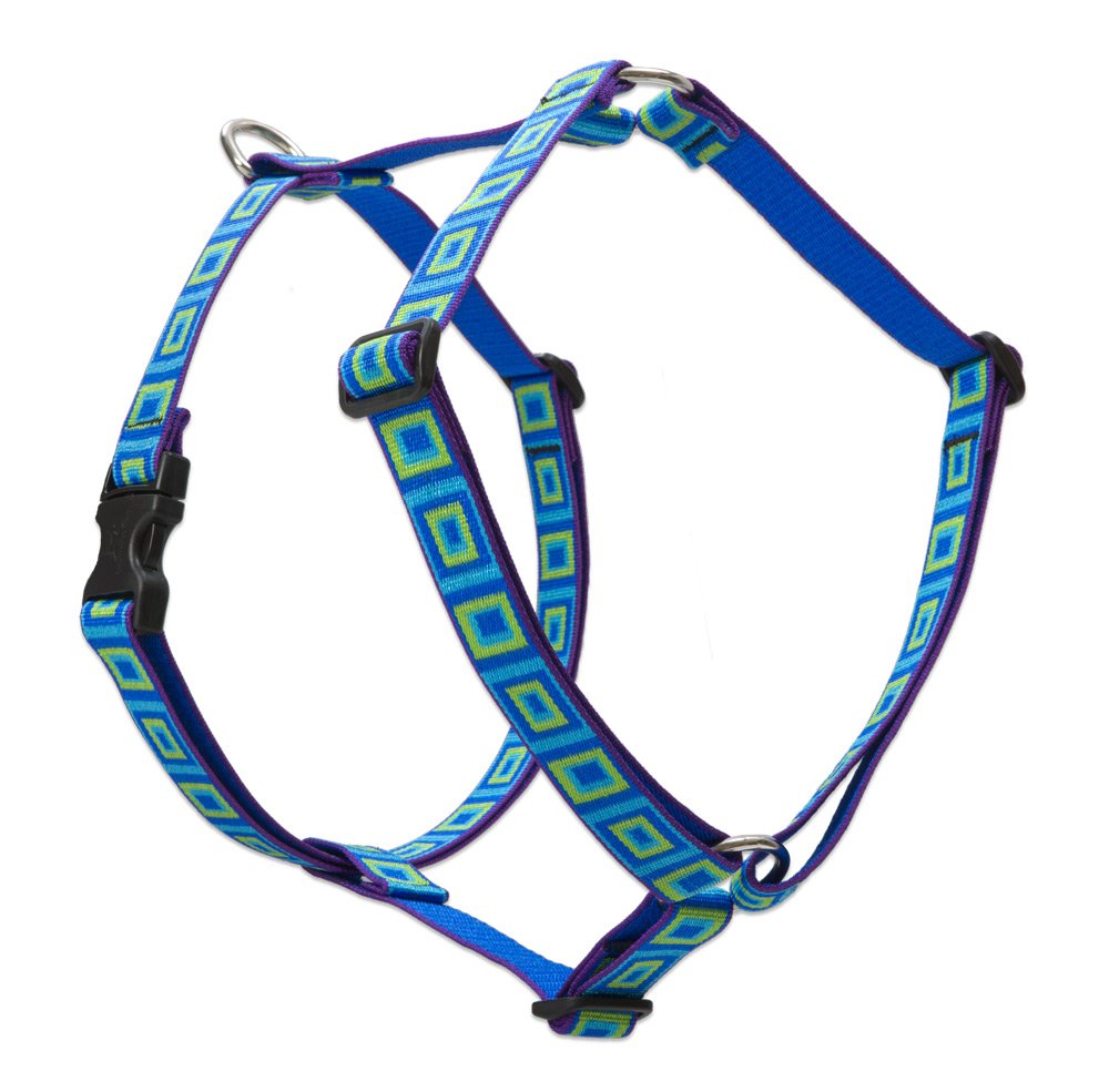 Lupinepet Originals 1' Sea Glass 24-38' Adjustable Roman Dog Harness For Large Dogs