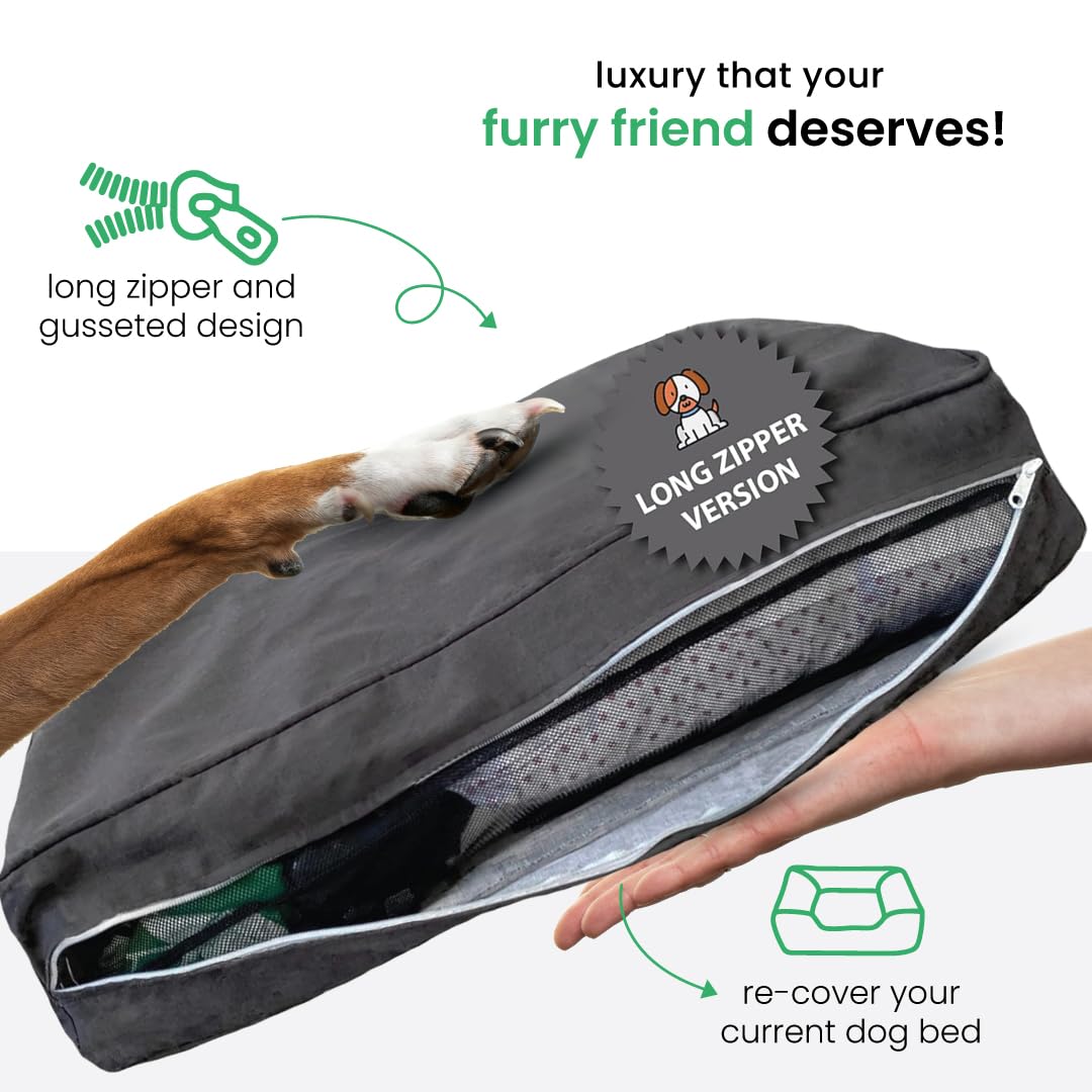 Molly Mutt Medium To Large Dog Bed Cover - Im A Realist Print - Measures 27   X36   X5 - 100% Cotton - Durable - Breathable - Su