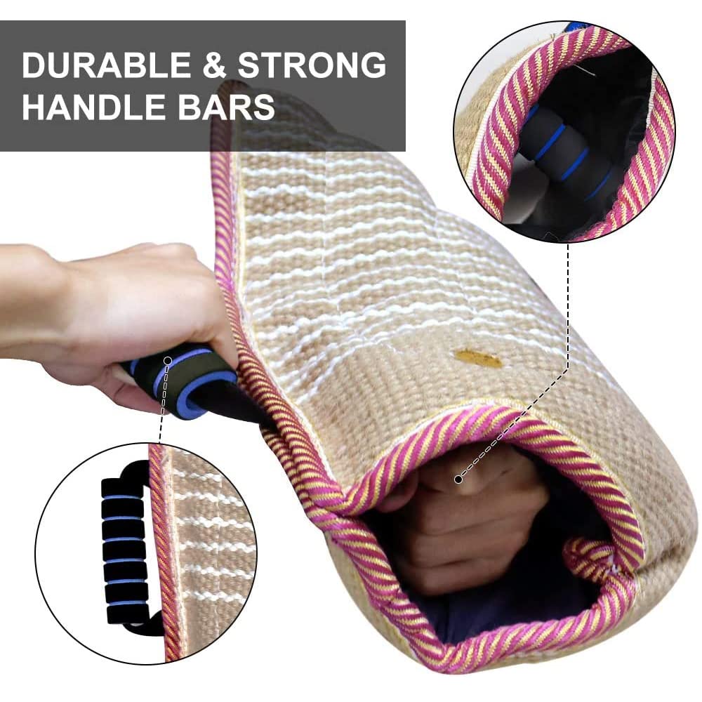 Dog Bite Training Set Dog Bite Sleeve Arm With Whip Agitation Stick, Professional Dogs Training Equipment Protection For Biting, Dog Bite Pillow Tug Toy, Interactive K9 Pitbull German Shepherd Puppy