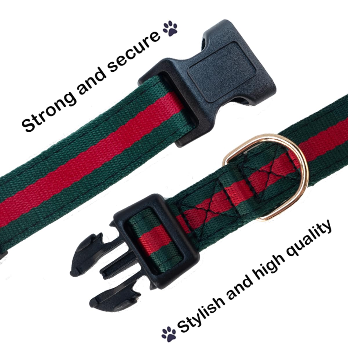 Nobility and Elegant Dog Collar, Comfortable and Durable Pet Collars,Luxury Dog Collars Packing Gift for Medium Dogs
