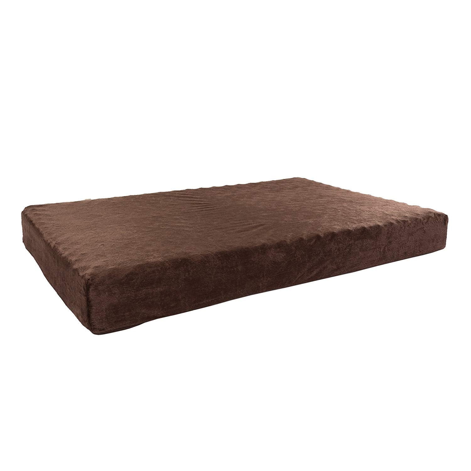 Petmaker Orthopedic Pet Bed  Egg Crate And Memory Foam With Washable Cover 37X24X4  Brown