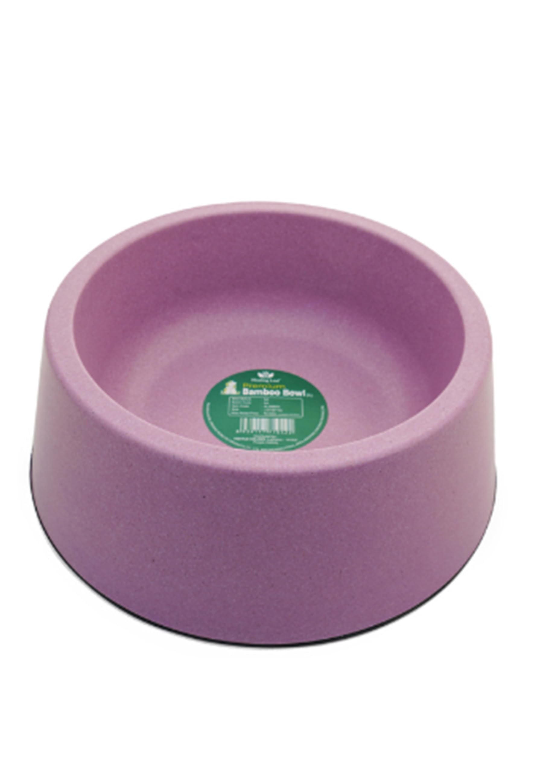 Healing Leaf Bamboo Bowl Slow Feeder Dog Bowls Food Stop Bloat Anti Gulping Healthy Eating Interactive (Purple, Large)