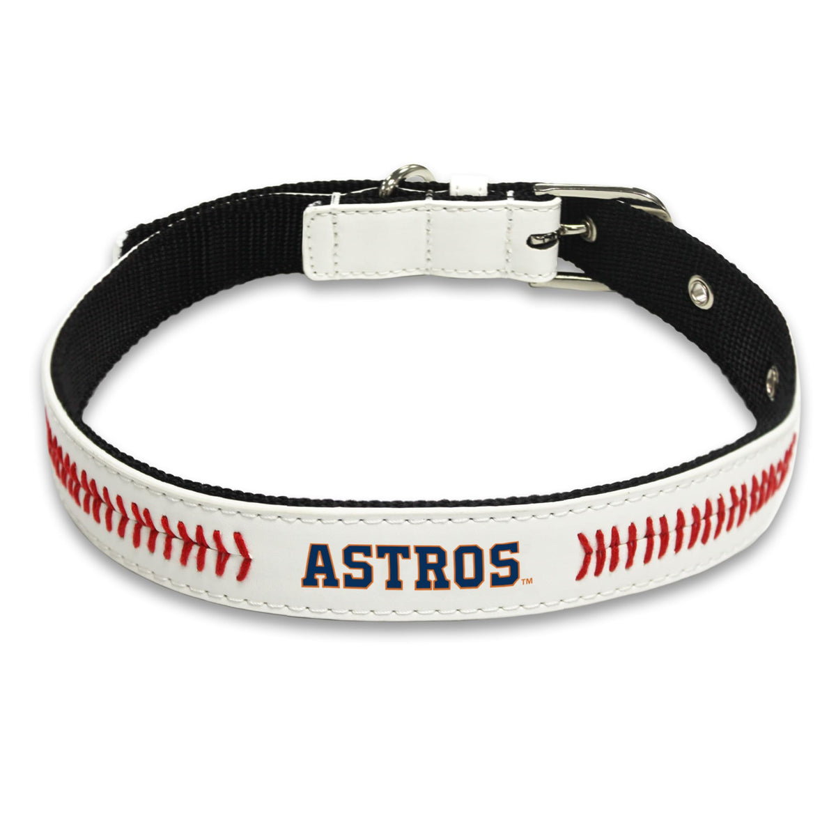 Mlb Dog Collar Houston Astros New Signature Pro Pvc-Leather Premium Pet Collars Extra Tough & Durable! Super Stylish! Size: Smal