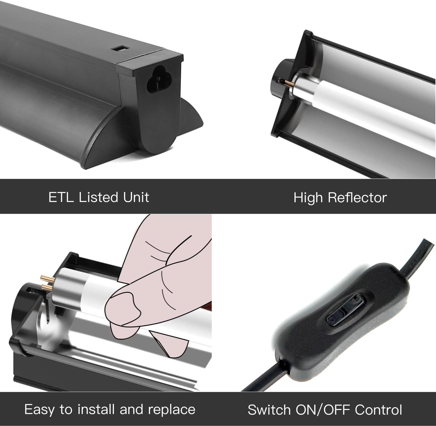 Reptiking T8 Uvb Reptile Lamp, 2-Pack 15W 10.0 Uvb Light Bulbs, German Raw Material Fluorescent Lamp, Liner Uvb Tube For Desert-
