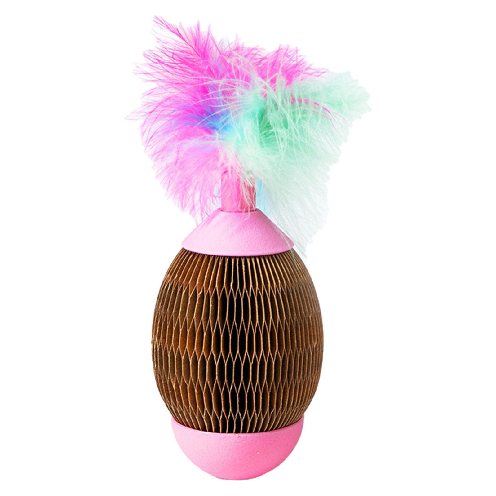 Ujeavette Funny Cat Ball Toy Cat Teaser Interactive Kitten Toys For Small Medium Cats
