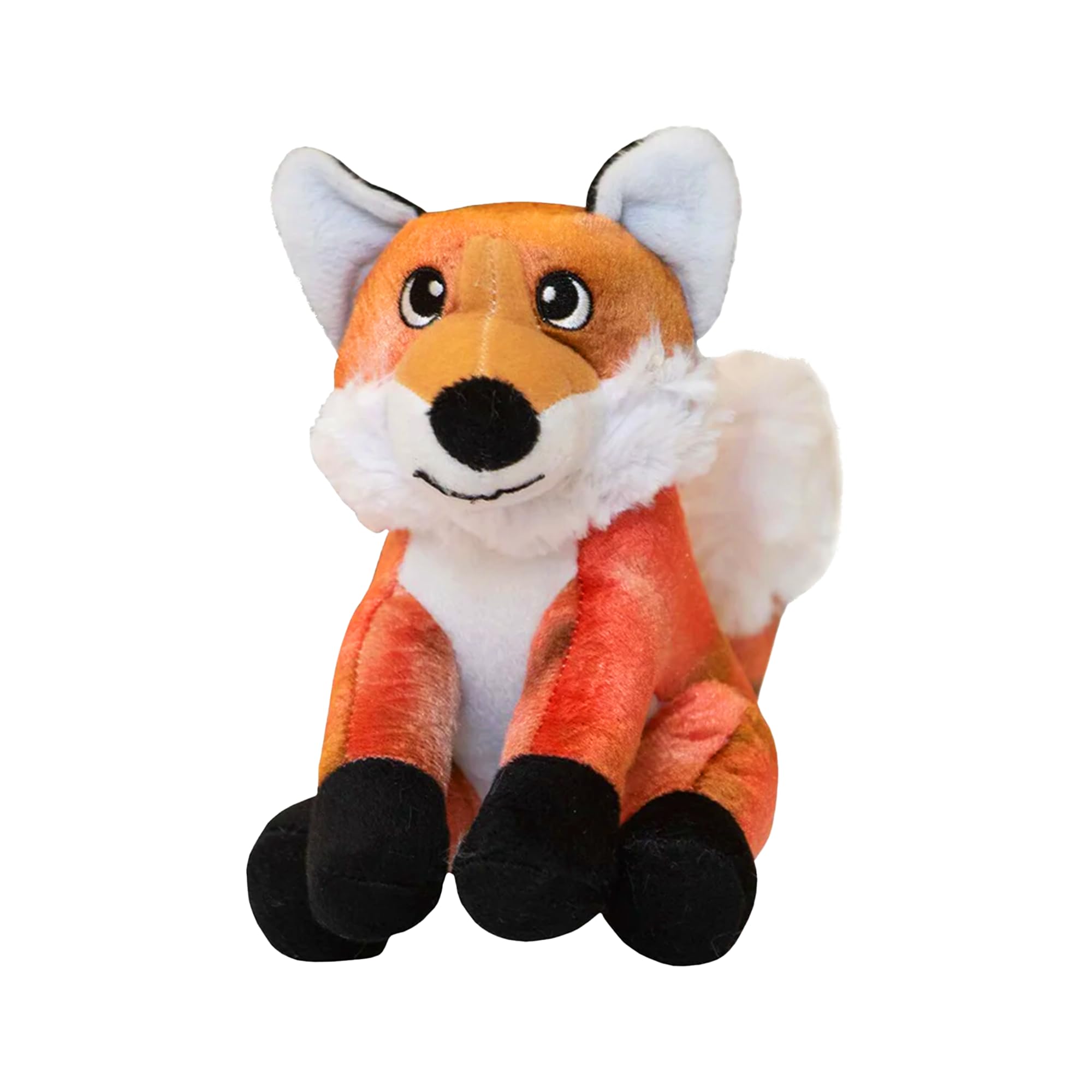 Snugarooz Fitz The Fox Dog Toy With Repair Patch – Soft & Durable Plush - Crinkle & Squeaker – Perfect For Small To Medium Dogs - Fun Play & Cuddles