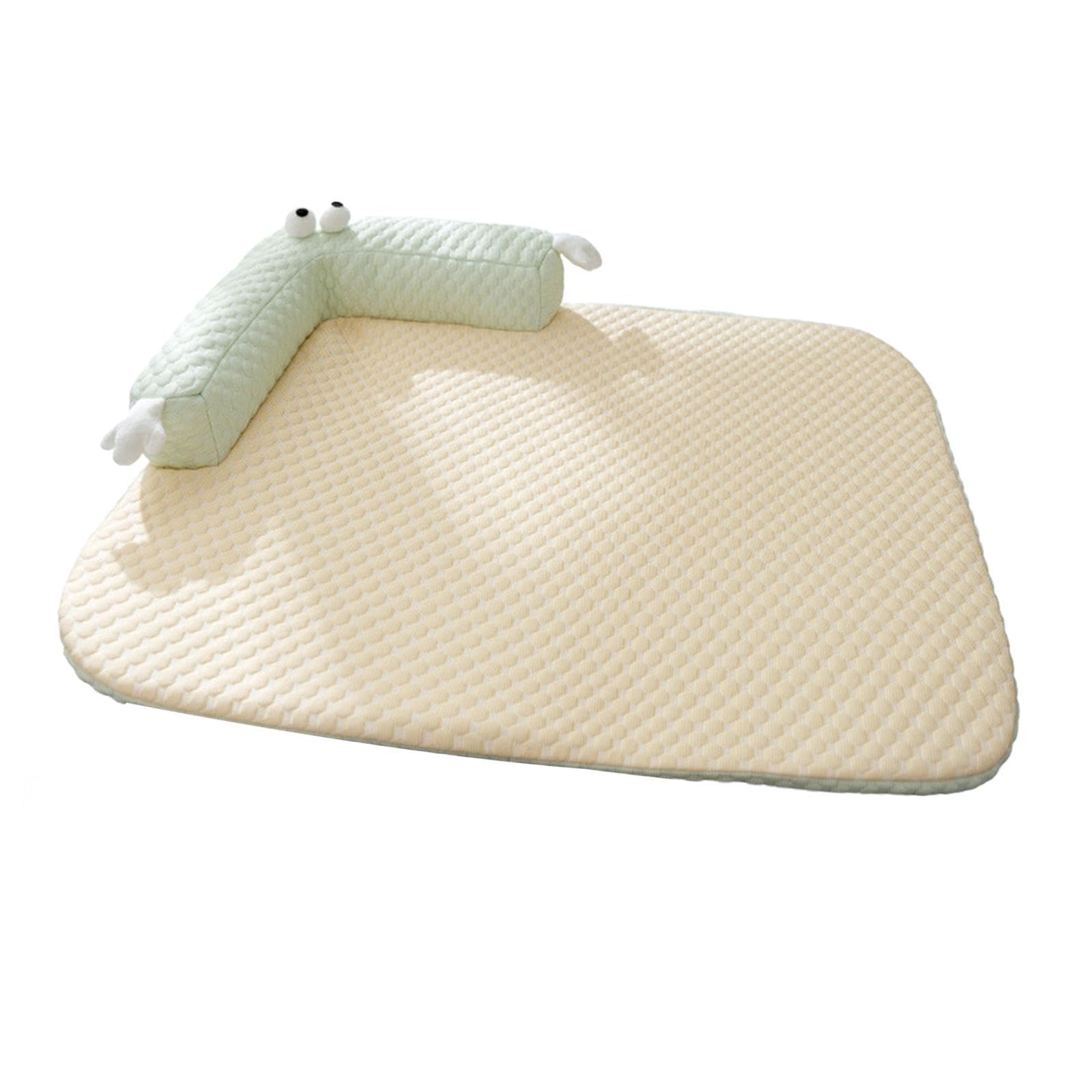 THE STYLE SUTRA Dog Bed Mat Blanket Washable Comfortable Summer Cooling Mat for Sofa Bedroom Green and L
