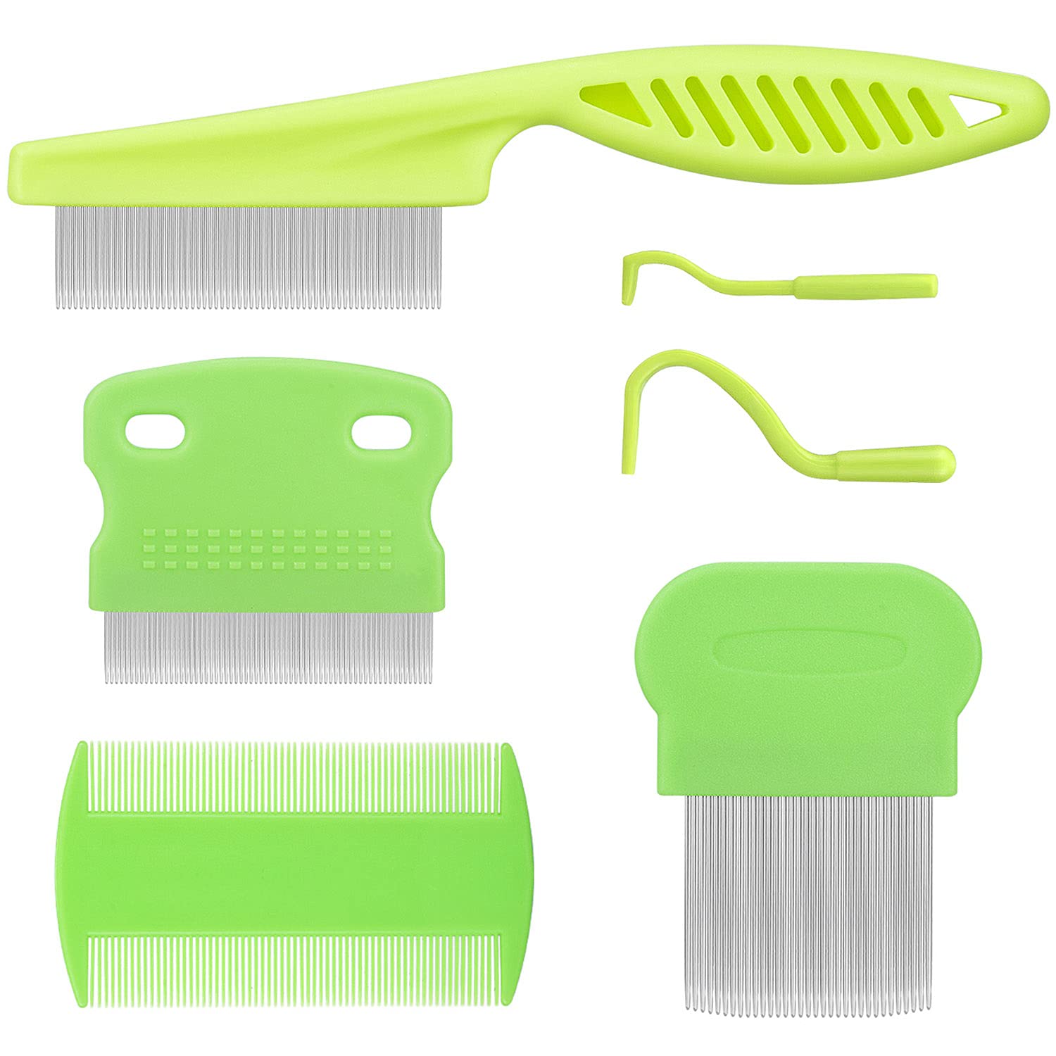 Cat Comb Dog Comb Fine Tooth Comb Pet Comb Grooming Set For Grooming And Removing Dandruff Flakes Remove Float Hair Tear Marks (