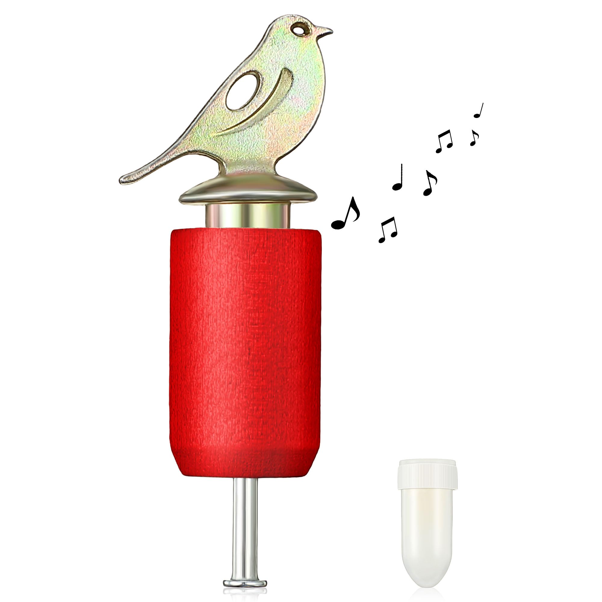 Dreyoo Beetle & Bee Bird Call With Rosin, Imitating Bird Sounds Made Of Zinc Alloy And Wooden For Birds Lovers, Birds Watching G