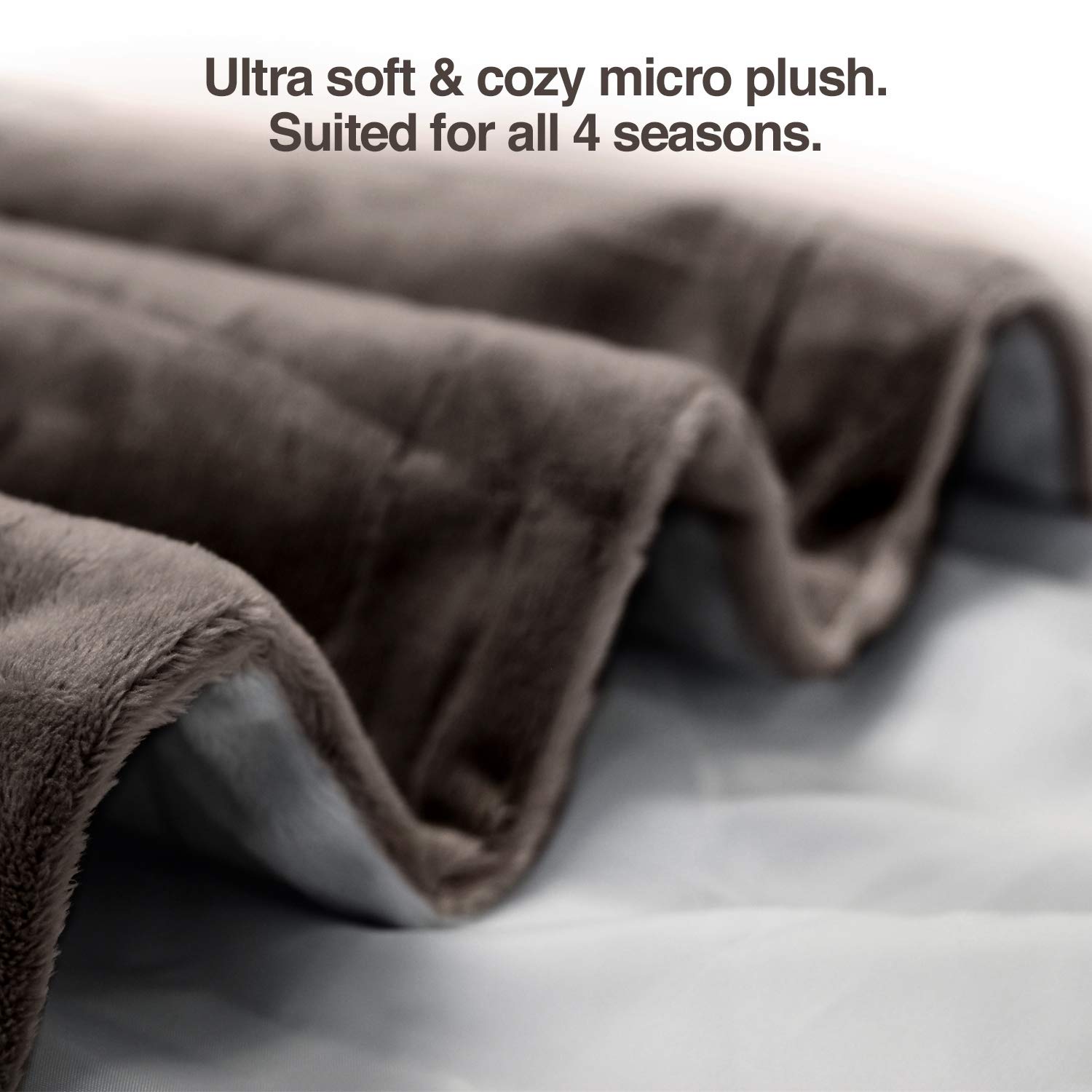 Petfusion Premium Dog Blanket, Cat Blanket | Ultra Soft Pet Blanket Available In Plush Or Quilted, 2 Colors (Grey, Brown) | Perf