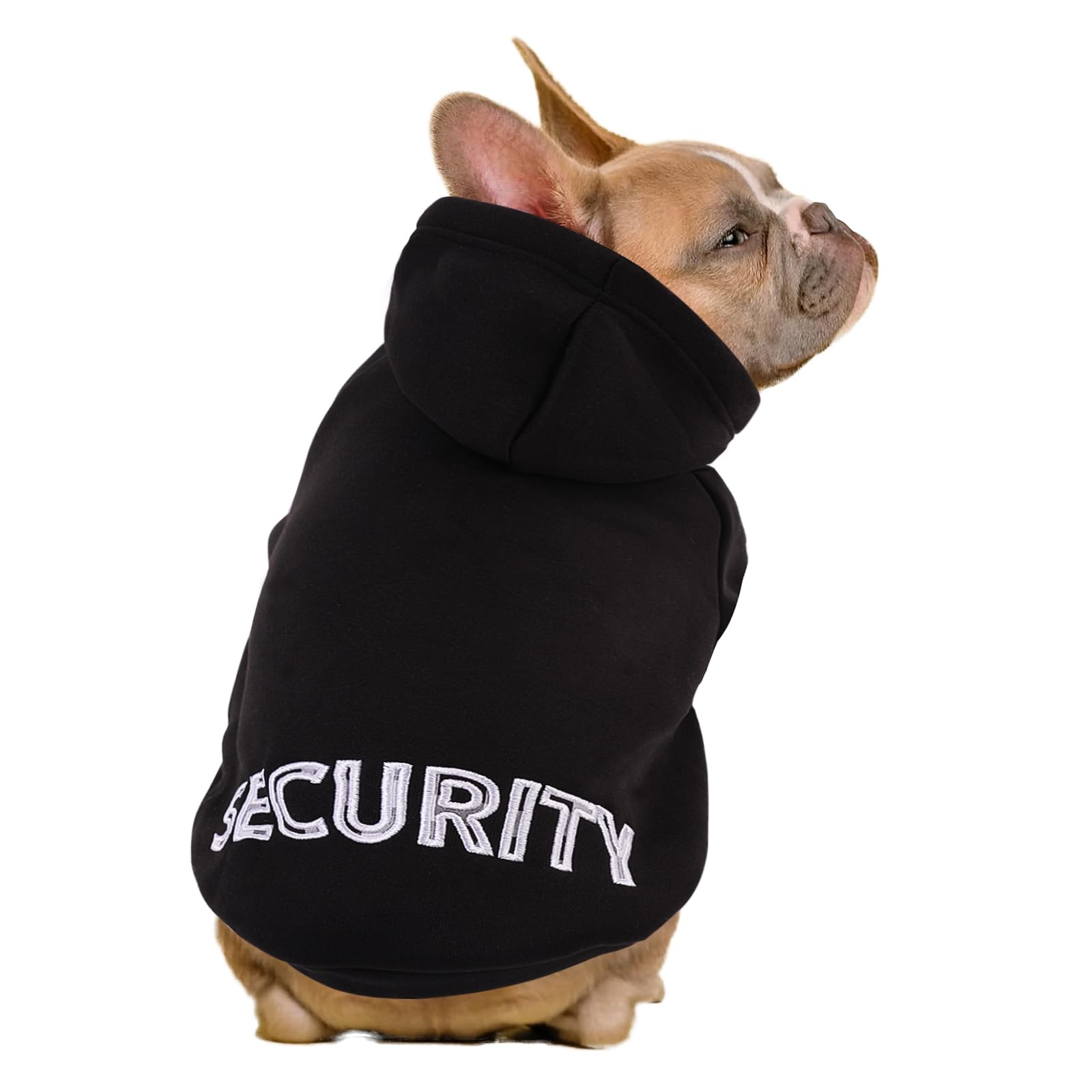 Sawmong Dog Hoodie,Flannel Pet Hooded Sweater With Hat Puppy Pullover Sweater Shirt,Dog (Security Black,3Xl)