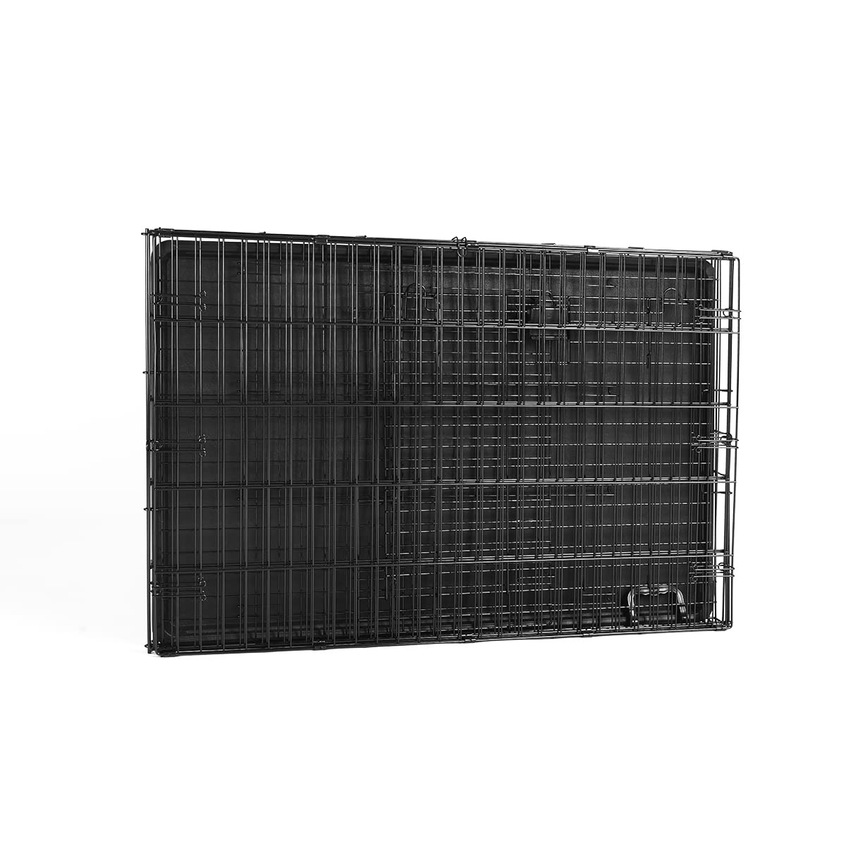 Amazon Basics Durable, Foldable Metal Wire Dog Crate With Tray, Single Door, 42 X 28 X 30 In, Black
