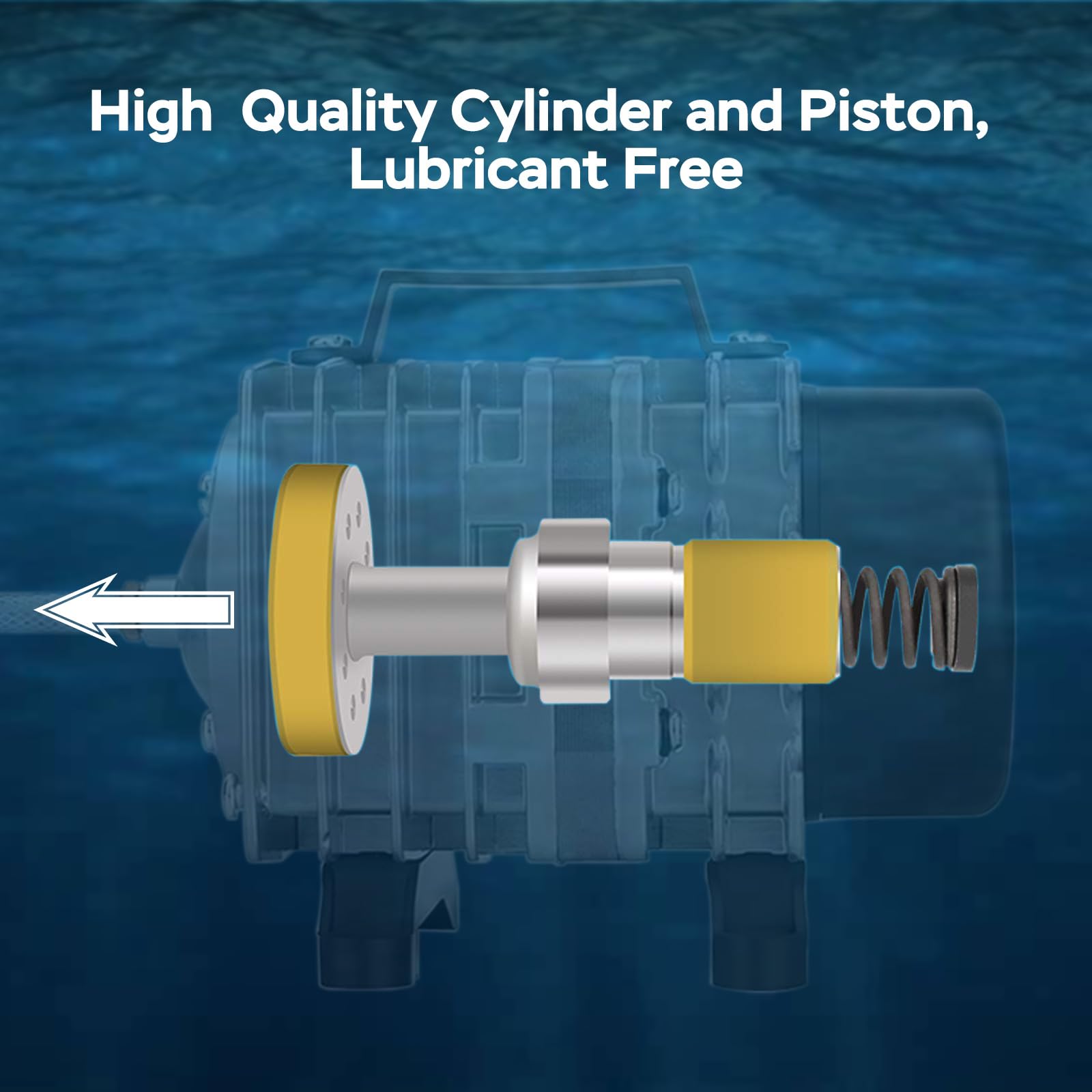 Aquamiracle Commercial Aquarium Air Pump - 1750Gph, 120W Air Pump For Fish Tank, Hydroponic & Pond Aerator