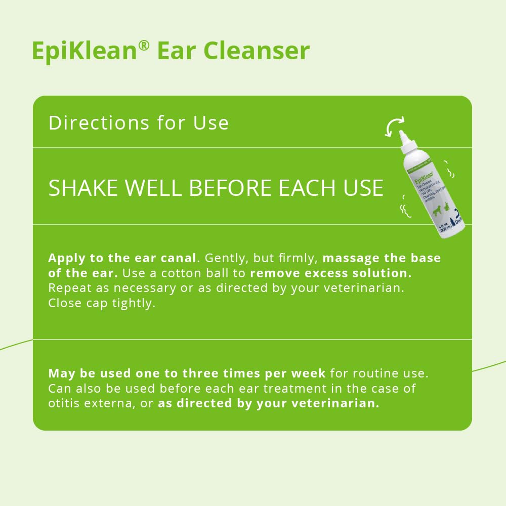 Epiklean Ear Cleanser for Dogs and Cats, 8 fl oz