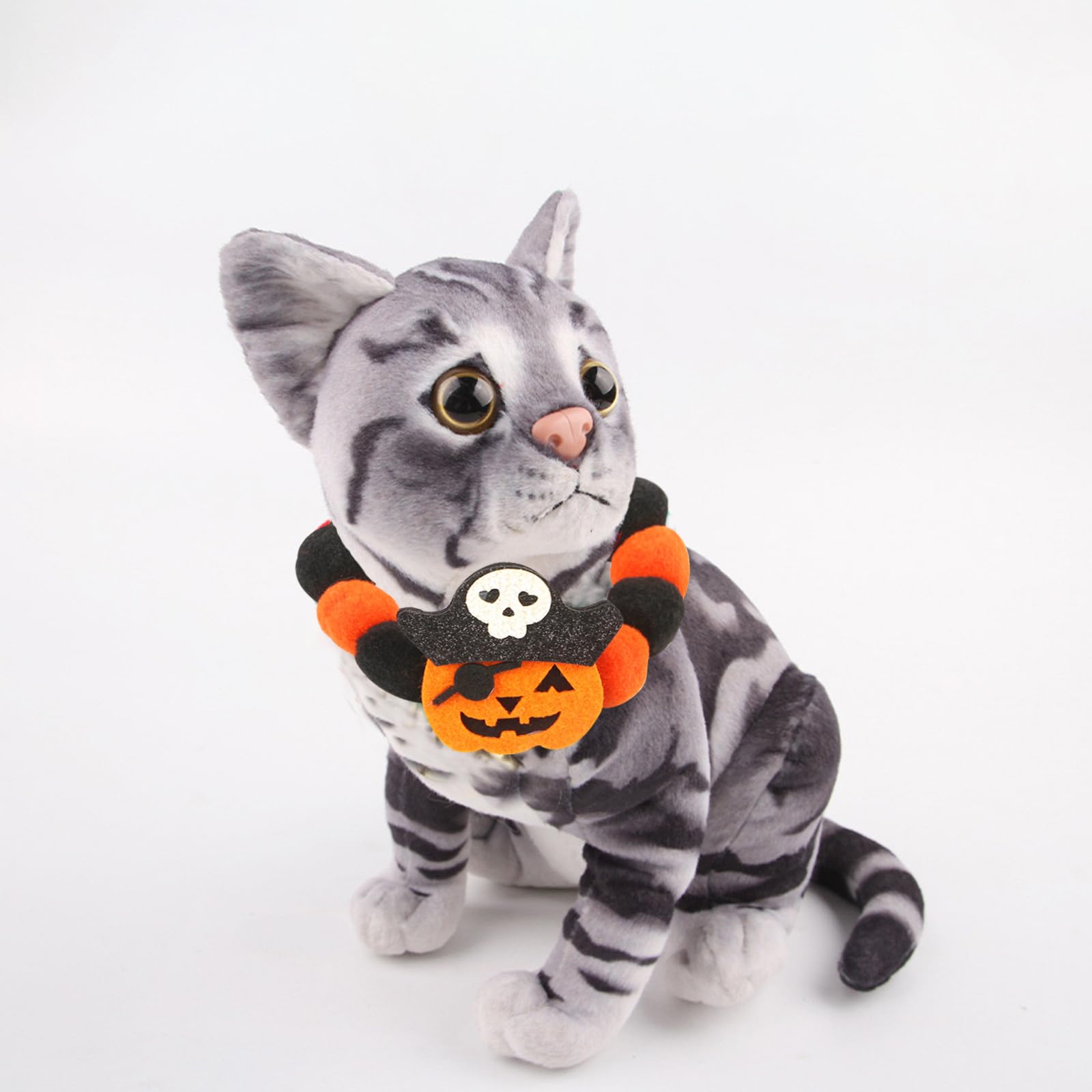 Bobo Rainbow 1Pc Dog Halloween Day Costume - Dog Cat Halloween Collar Pet Collar Patterns Dog Ball Collar Pet Orange Costume Sof