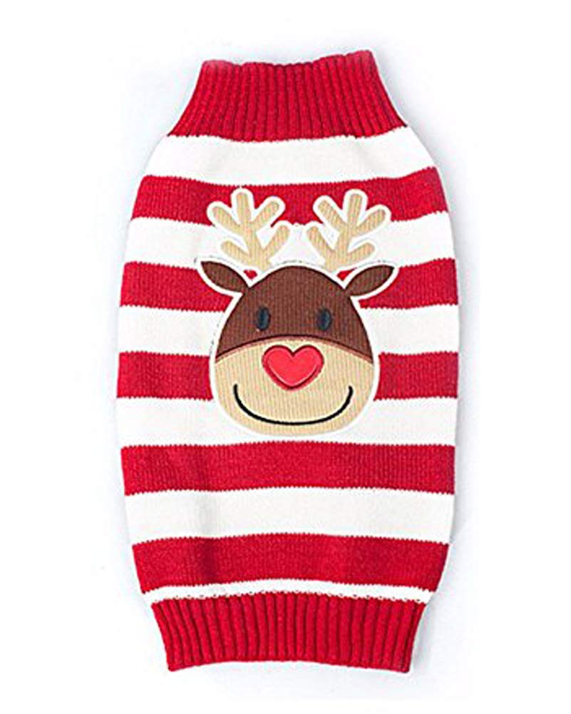 Bobibi Cat Sweater Christmas Santa Claus Pet Cat Winter Knitwear Warm Clothes