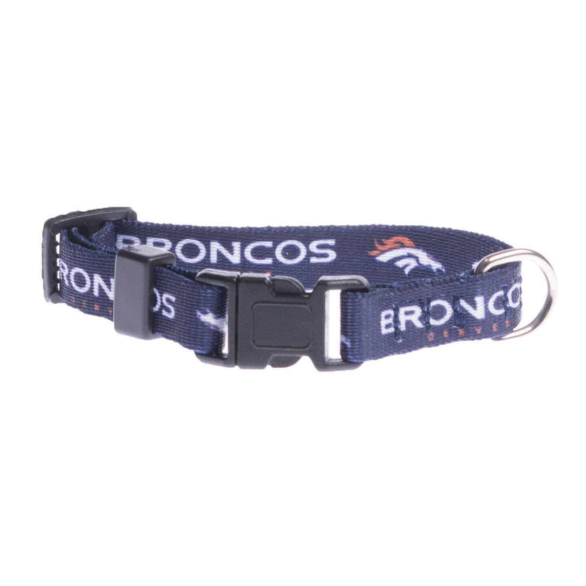 Littlearth Unisex-Adult Nfl Denver Broncos Pet Collar, Team Color, Small