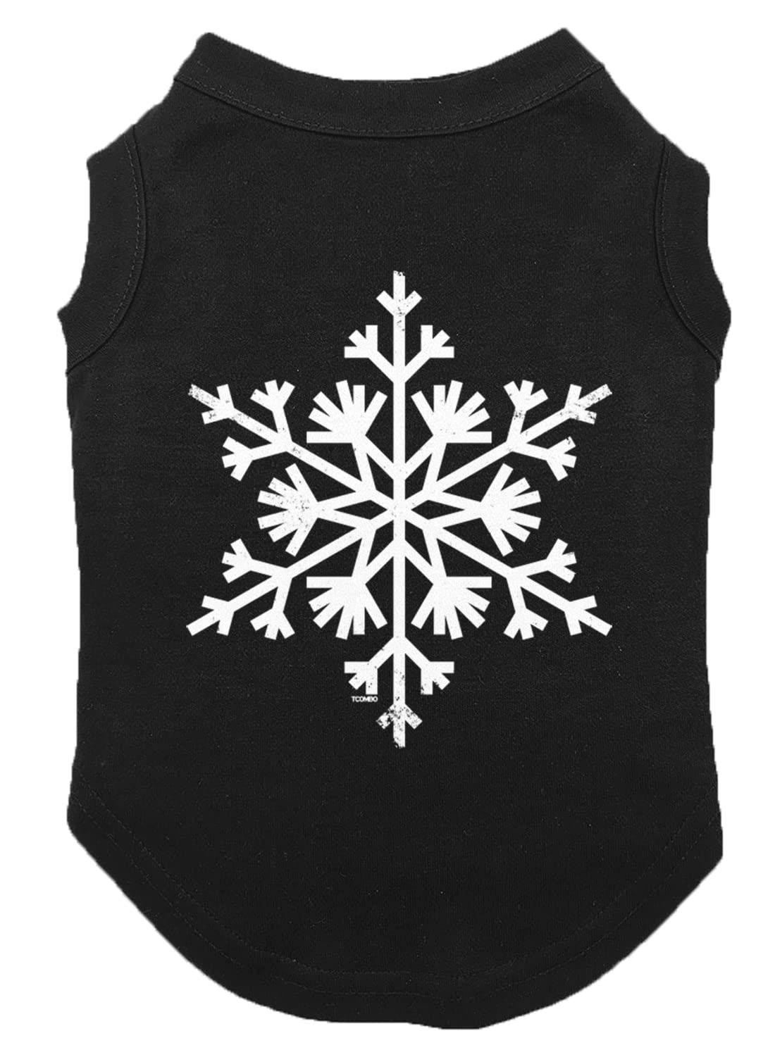 Tcombo Snowflake Dog Shirt (Black, Small)