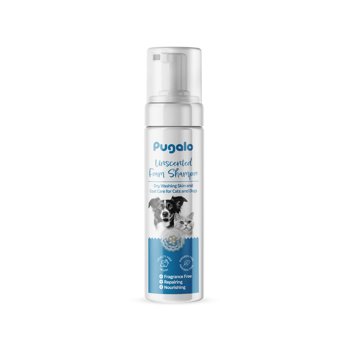 Waterless Cat & Dog Shampoo - 200Ml (6.76Oz) Unscented Dry Foam Cleanser & Conditioner - No-Rinse Deshedding Shampoo For Smelly 