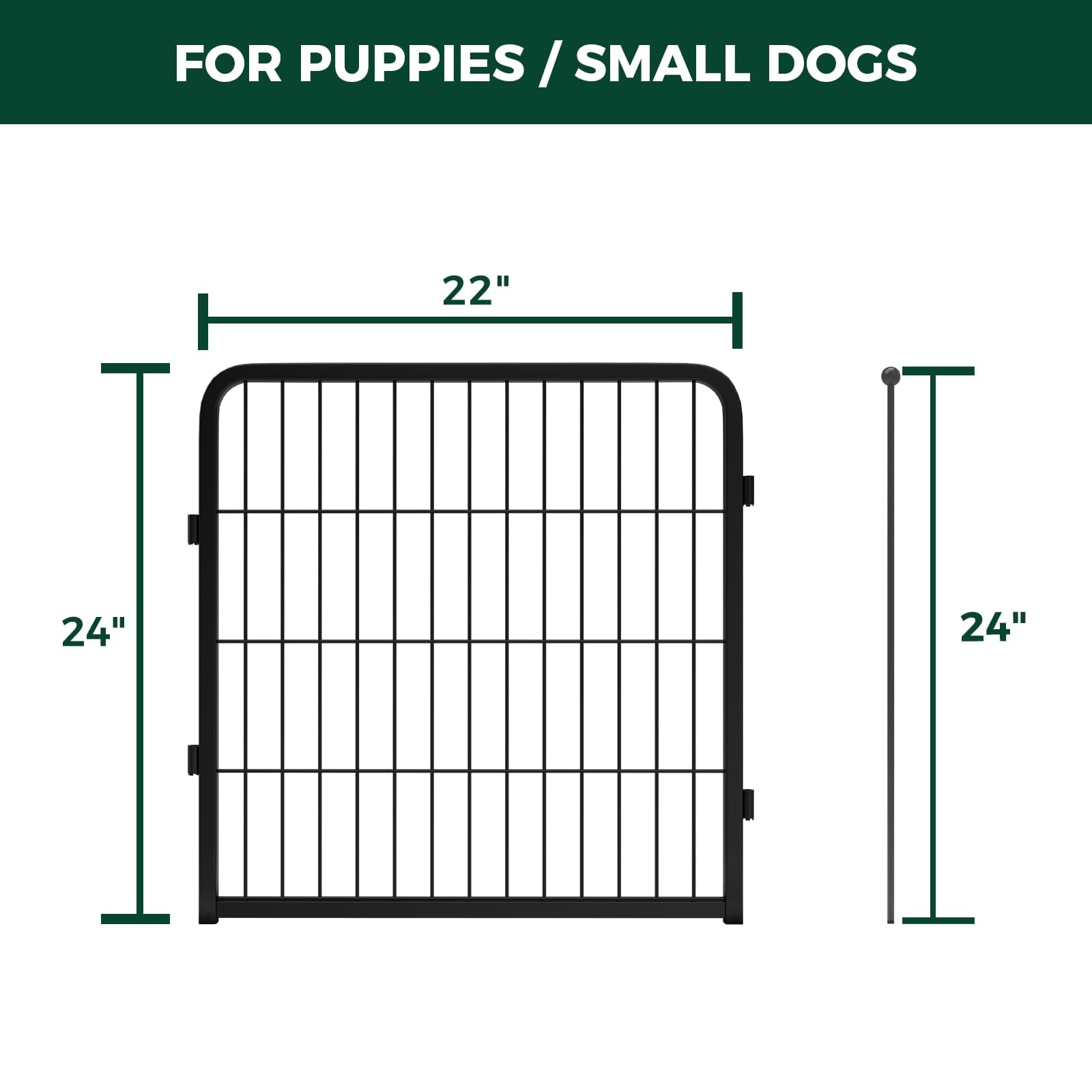 Fxw Homeplus Dog Playpen For Indoor Use - Stress-Free And Safe Play, Heavy Duty 24 Inch 2 Panels Dog Pen For Puppies And Small D