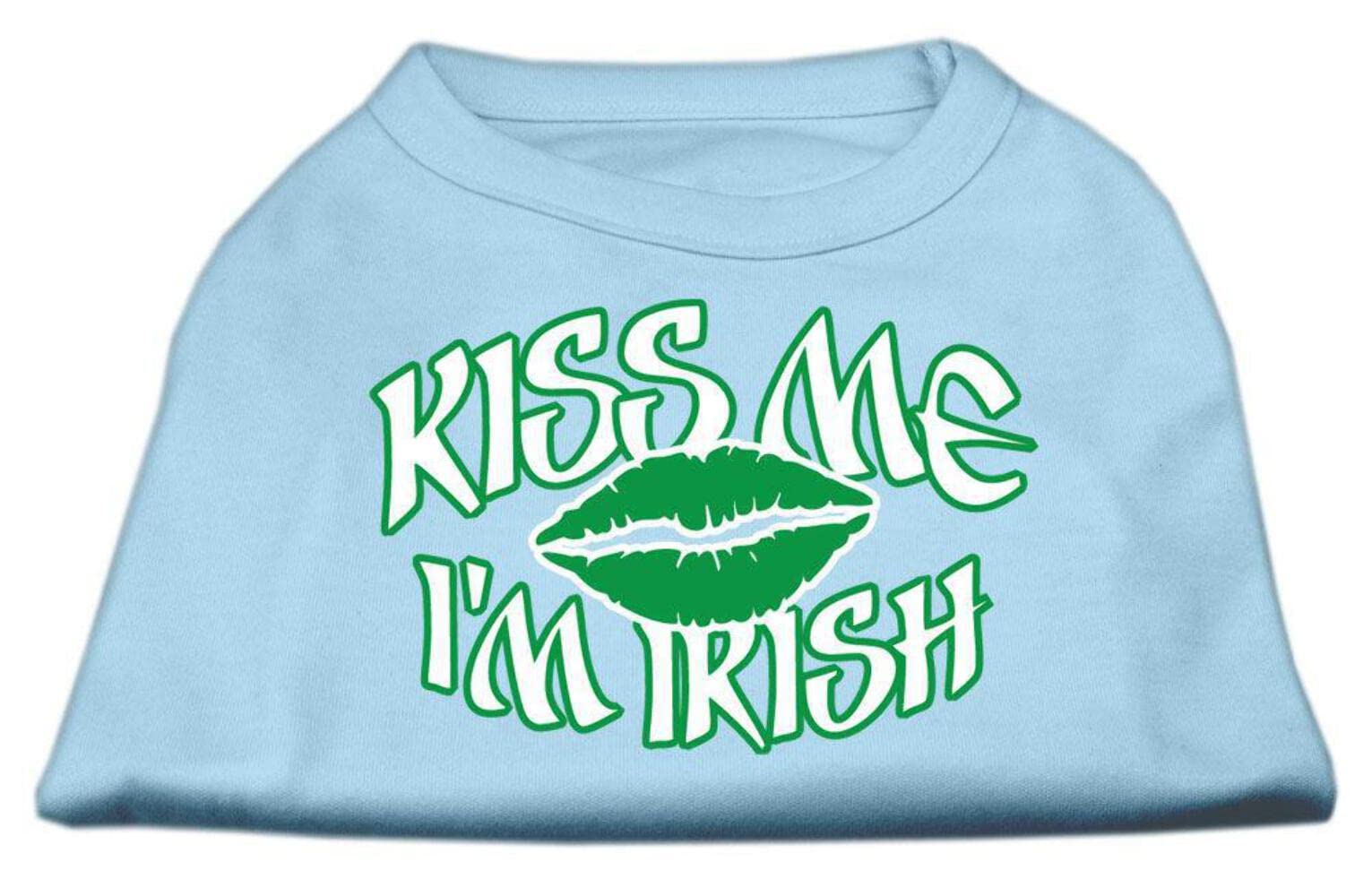 Mirage Pet Products 20-Inch Kiss Me I'm Irish Screen Print Shirt for Pets, 3X-Large, Emerald Green