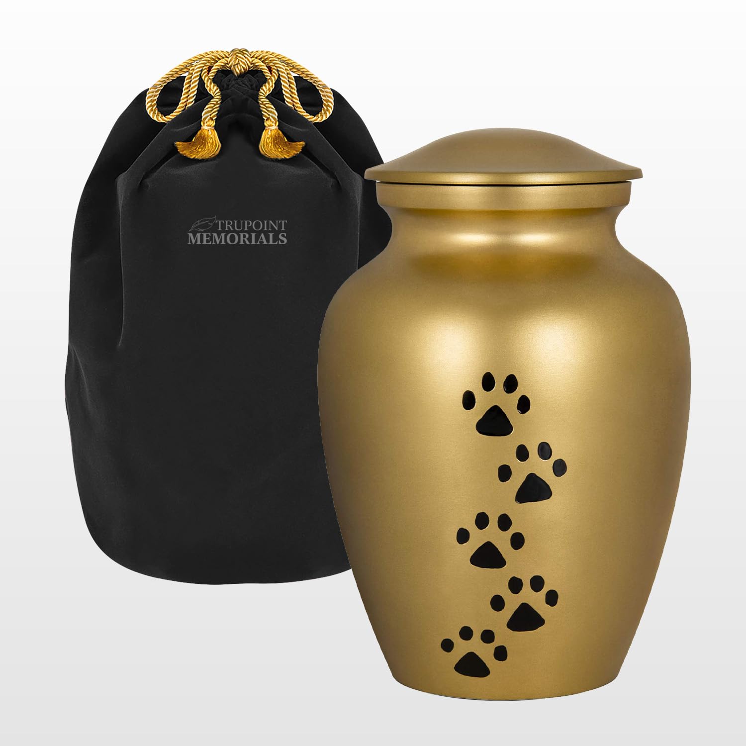 Trupoint Memorials Pet Urn For Dogs And Cats Ashes - A Loving Resting Place For Your Special Pet, Cat And Dog Urns For Ashes, Pet Cremation Urns – Gold, Small Pets Up To 17 Lbs
