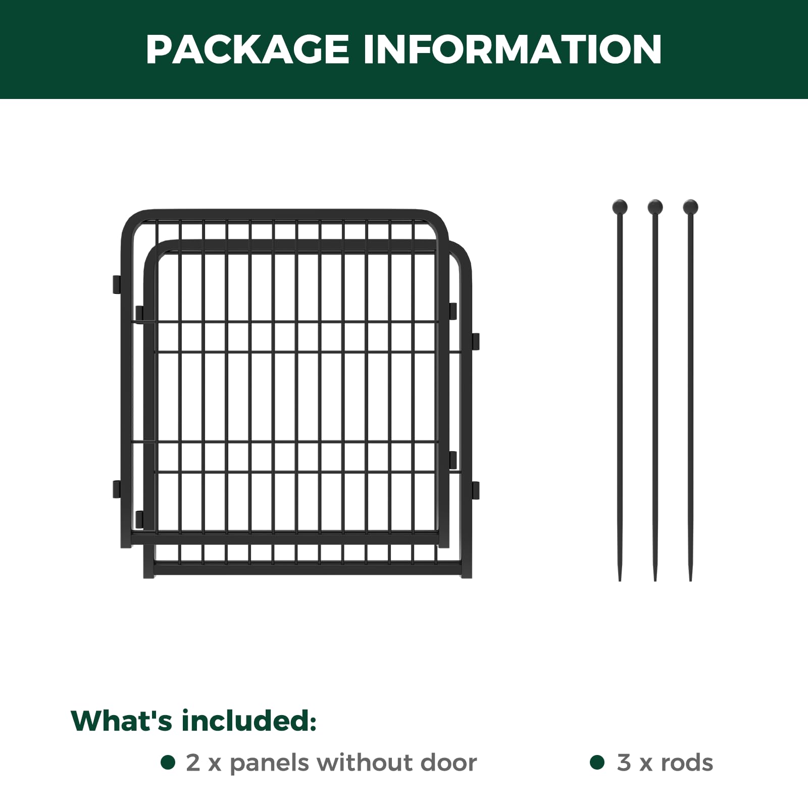 Fxw Rollick Dog Playpen For Yard, Rv Camping, 32 Inch 2 Panels For Small And Medium Dogs│Patented