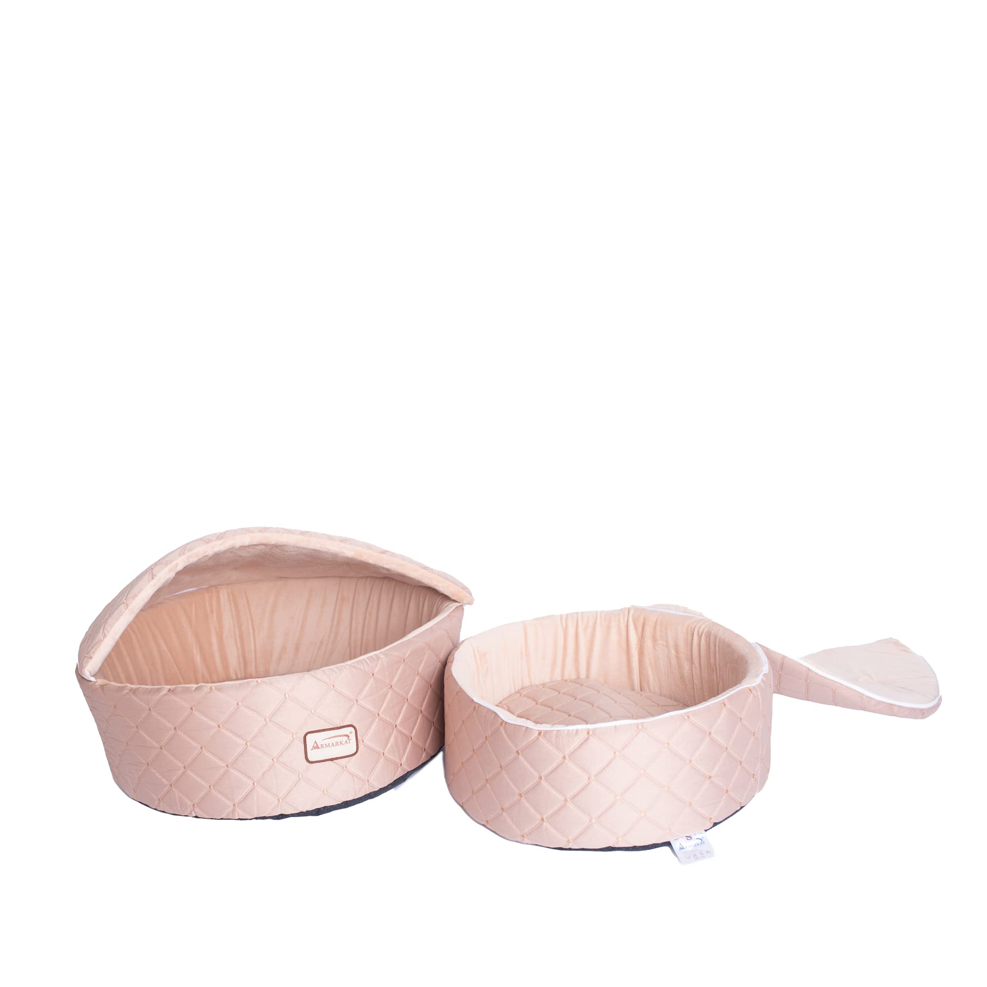 Armarkat Cat Bed, Medium, Light Apricot