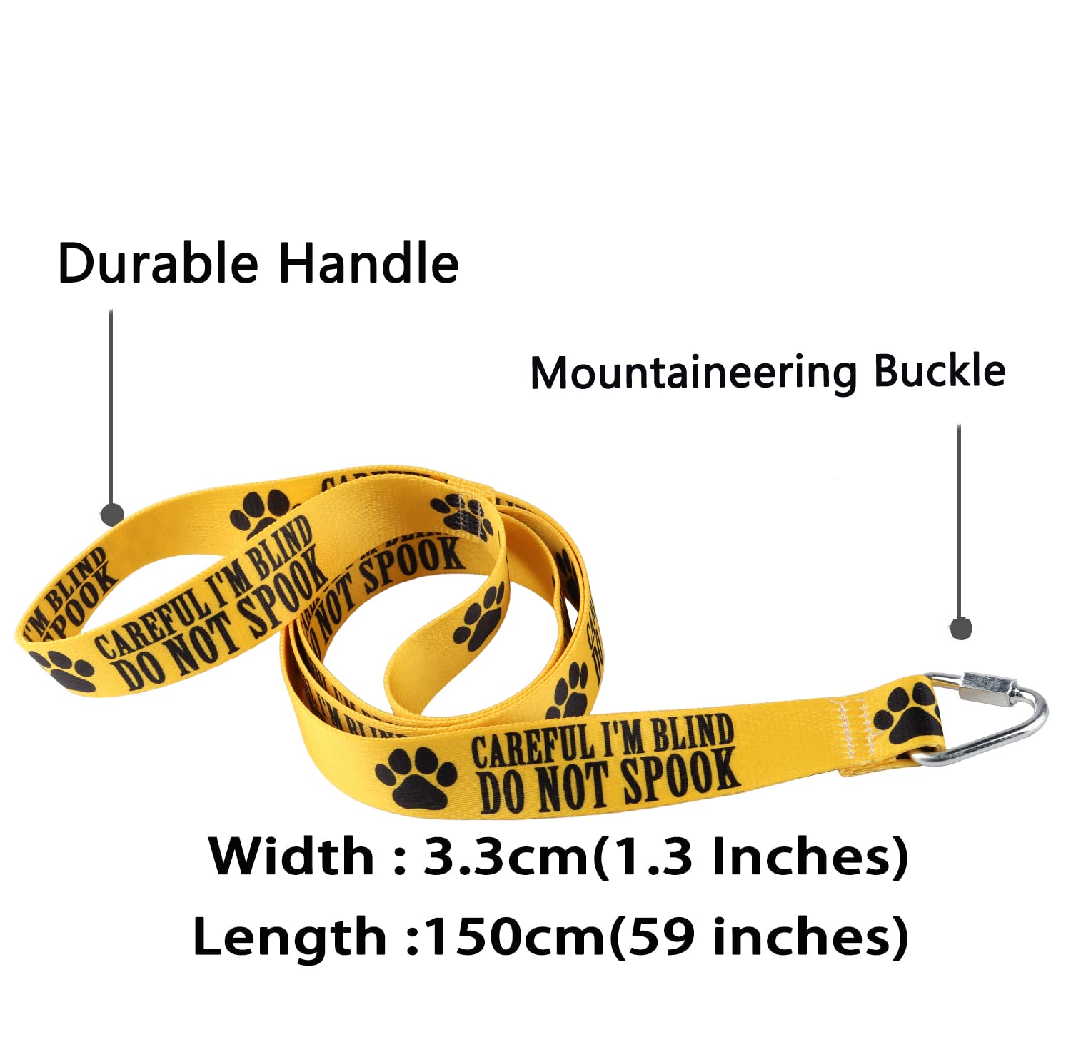 Visual Impairment Dog Leash Careful I'M Blind Do Not Spook Dog Leash Walking Training Dog Leashes Dog Owner Pet Lover Gift (Care