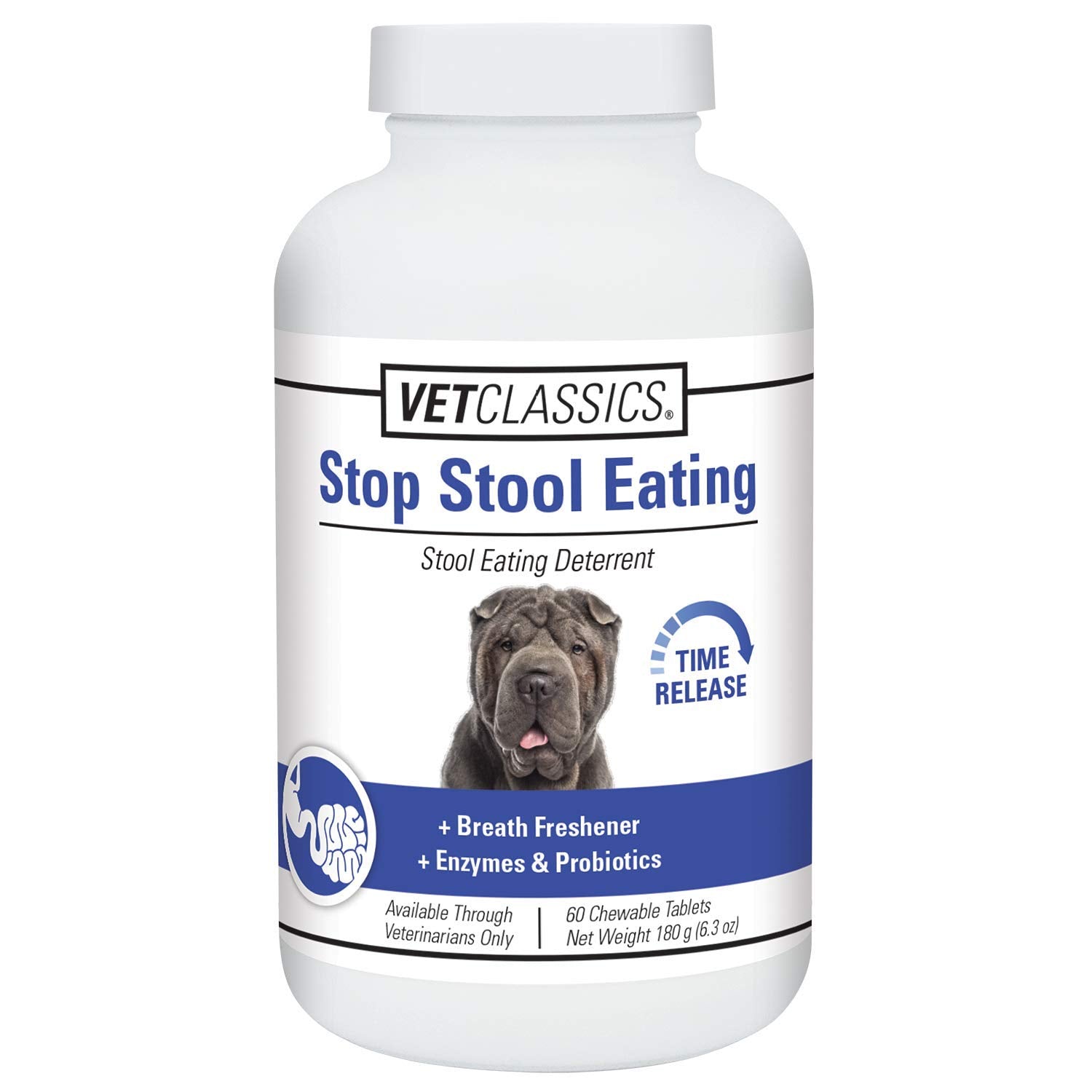Vet Classics Stop Stool Eating Pet Health Supplement for Dogs - Dog Breath Freshener - Stops Dogs from Eating Stool - Enzymes, P